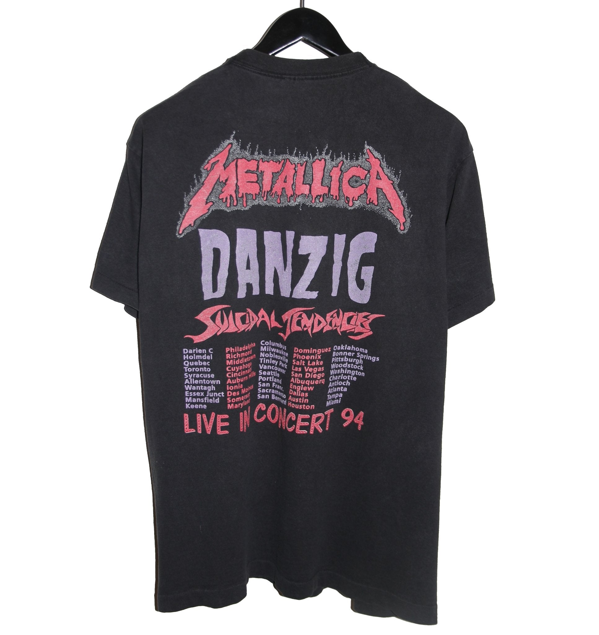 Metallica 1994 Summer Tour Shirt - Faded AU