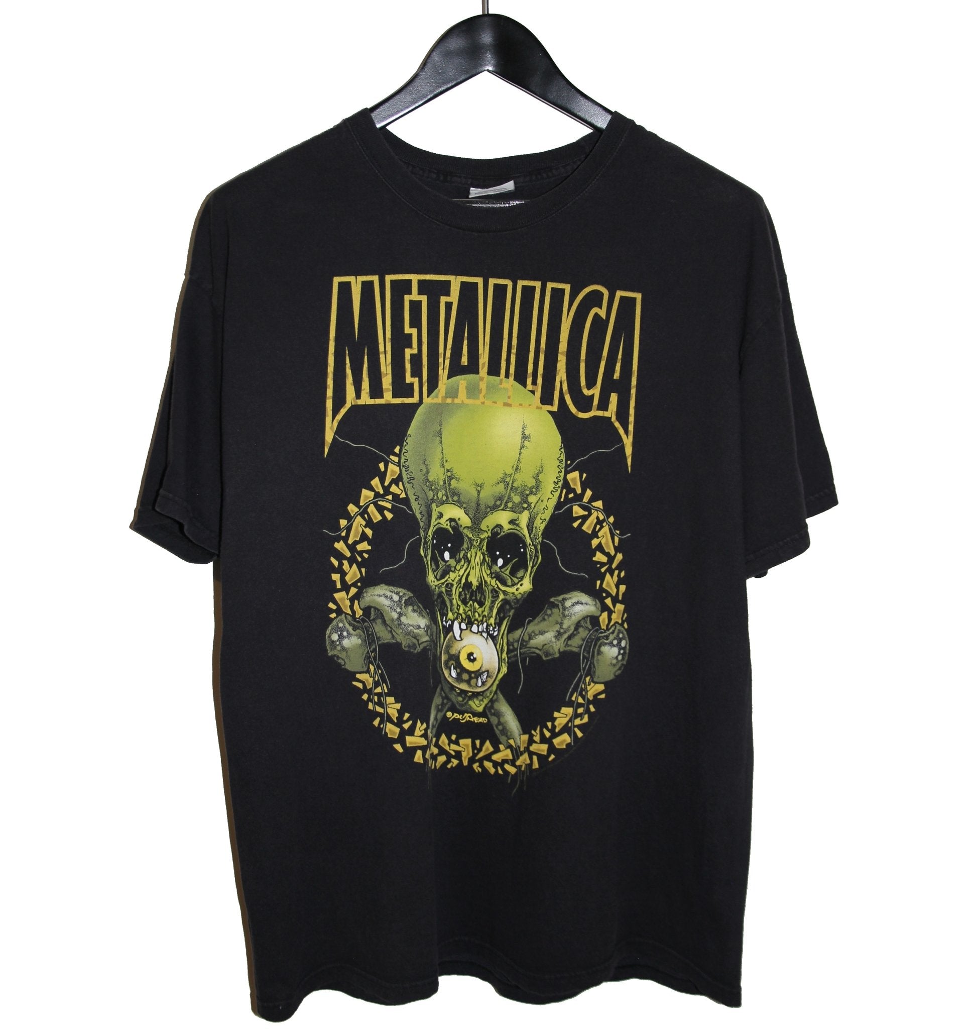 Metallica 2001 Pushead No Leaf Clover Shirt - Faded AU