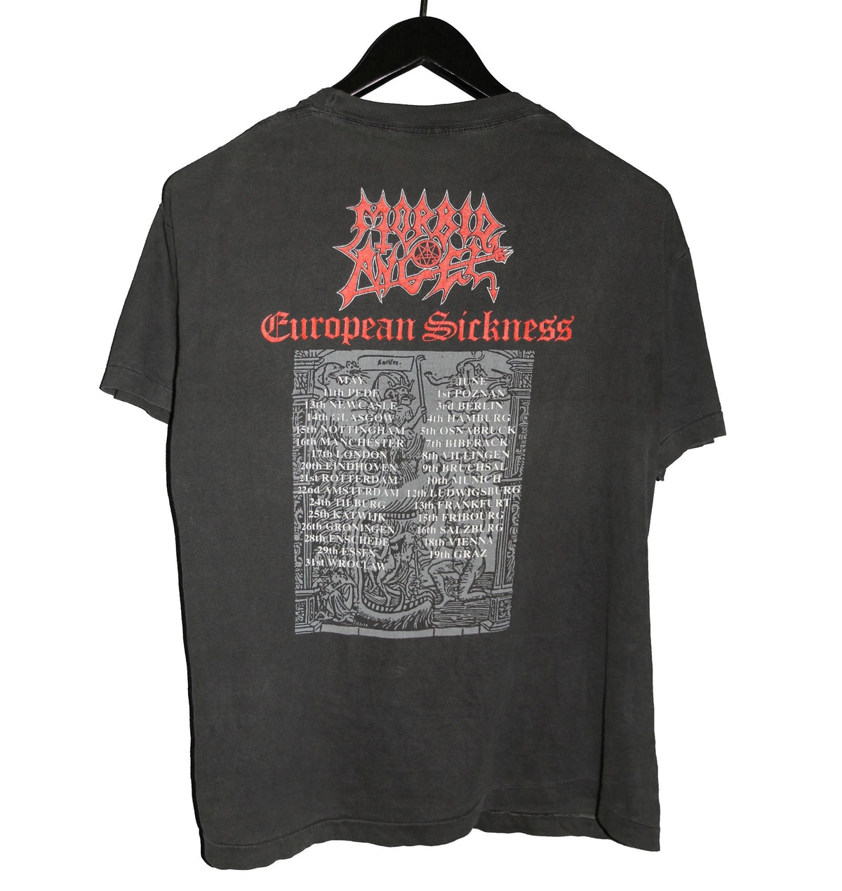 Morbid Angel 1991 Leading the Rats Shirt - Faded AU