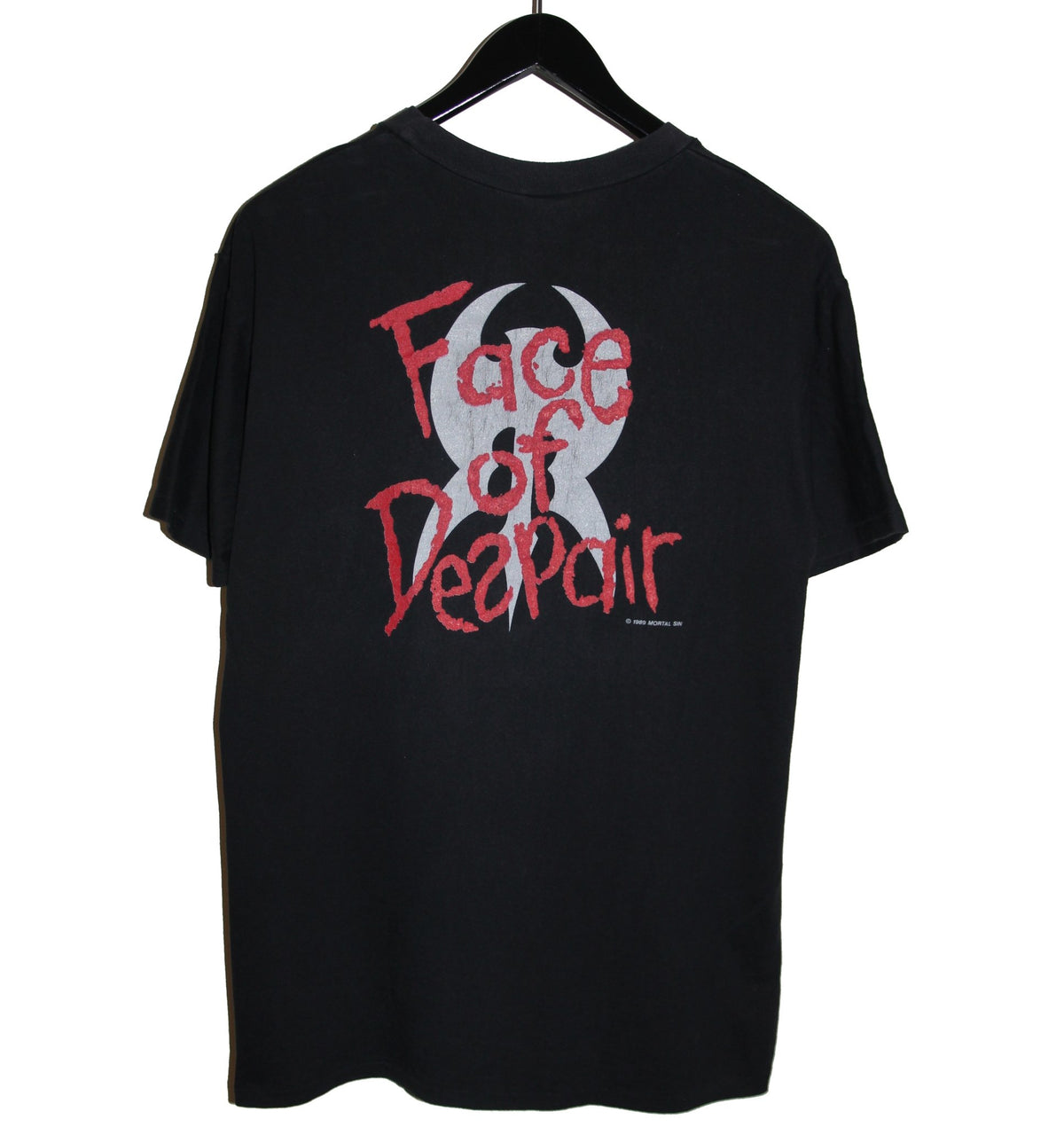 Mortal Sin 1989 Face of Despair Album Shirt - Faded AU