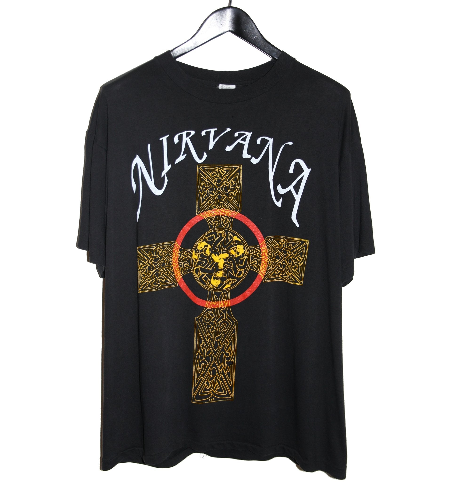Nirvana 1991 Pagan Cross Shirt - Faded AU