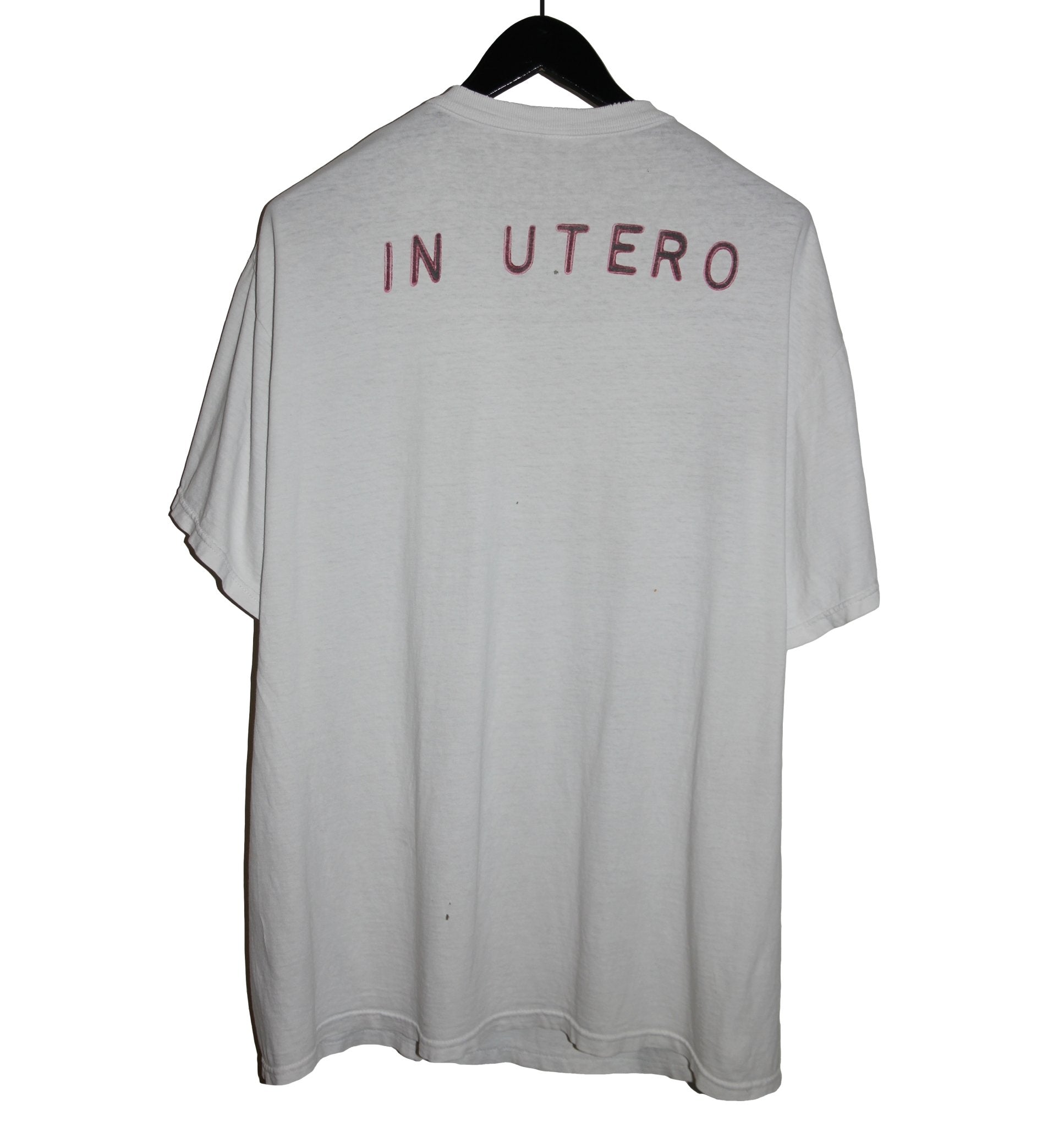 Nirvana 1996 In Utero Album Shirt - Faded AU
