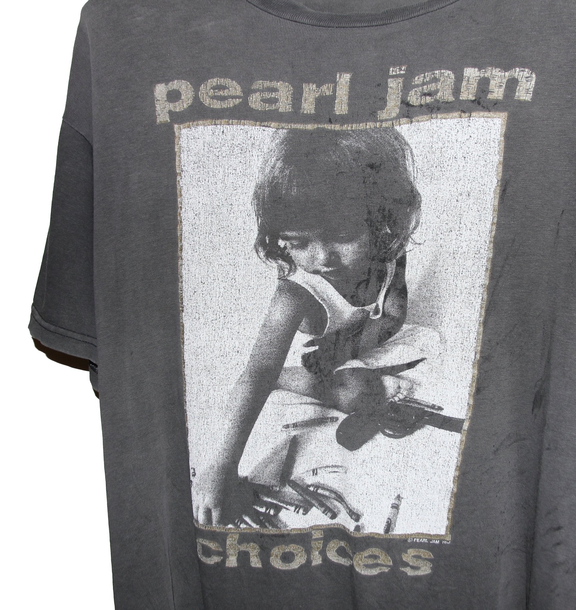 Pearl Jam 1992 Choices Shirt - Faded AU