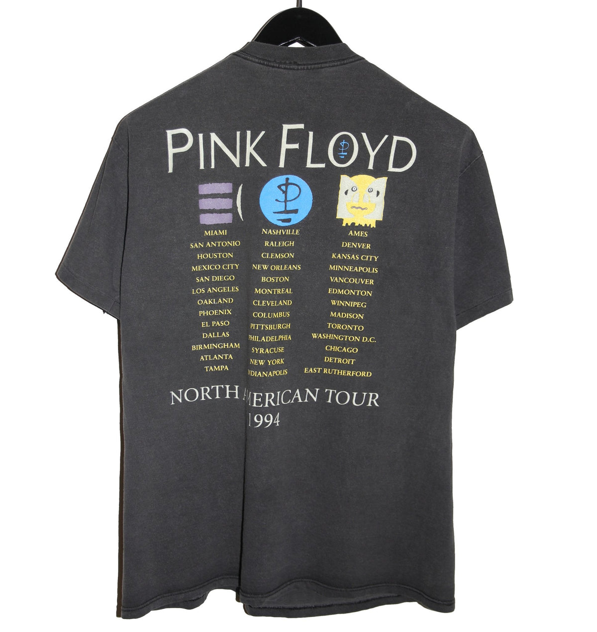 Pink Floyd 1994 Division Bell North American Tour Shirt - Faded AU