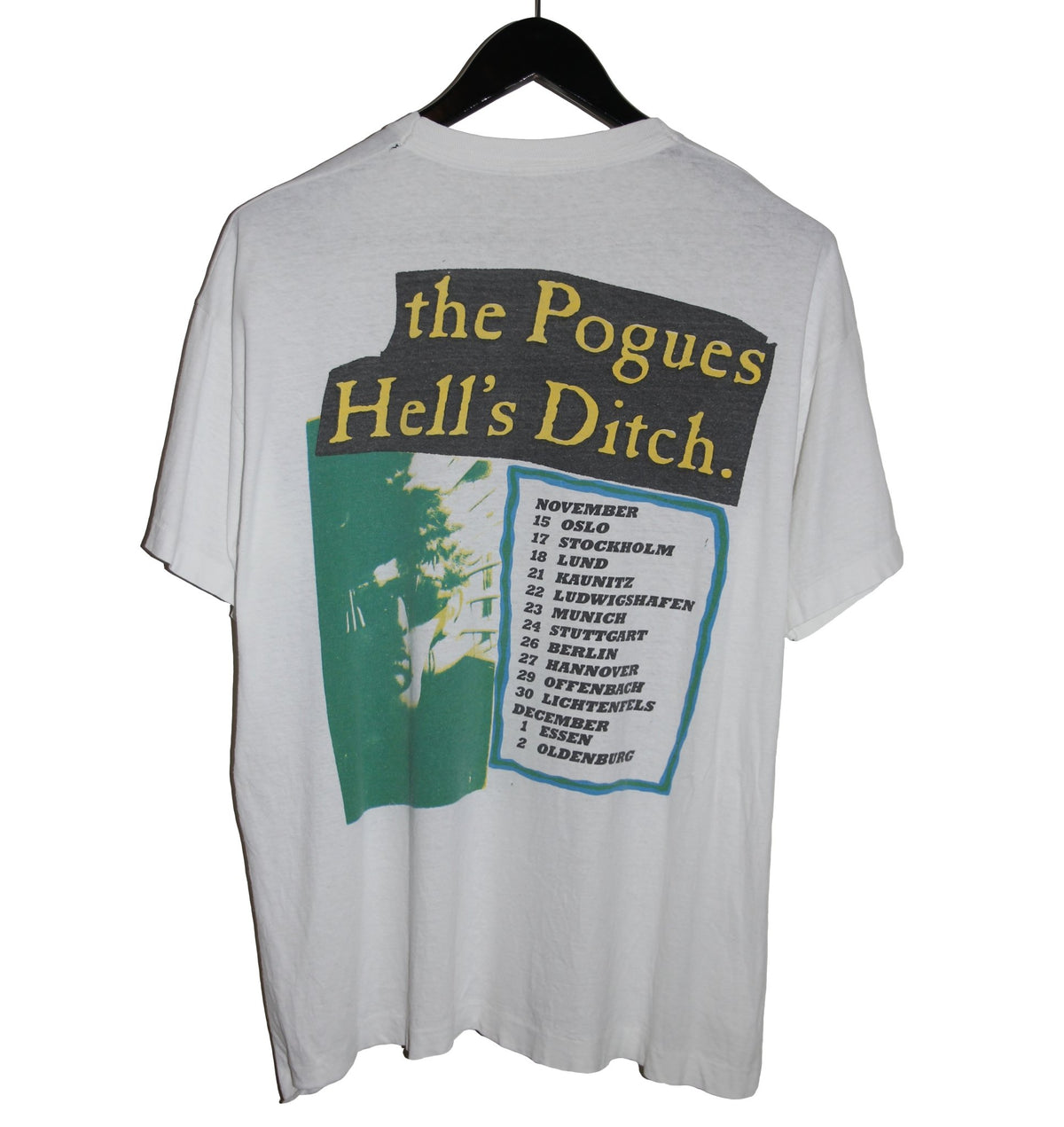Pogues 1990 Hell's Ditch Tour Shirt - Faded AU