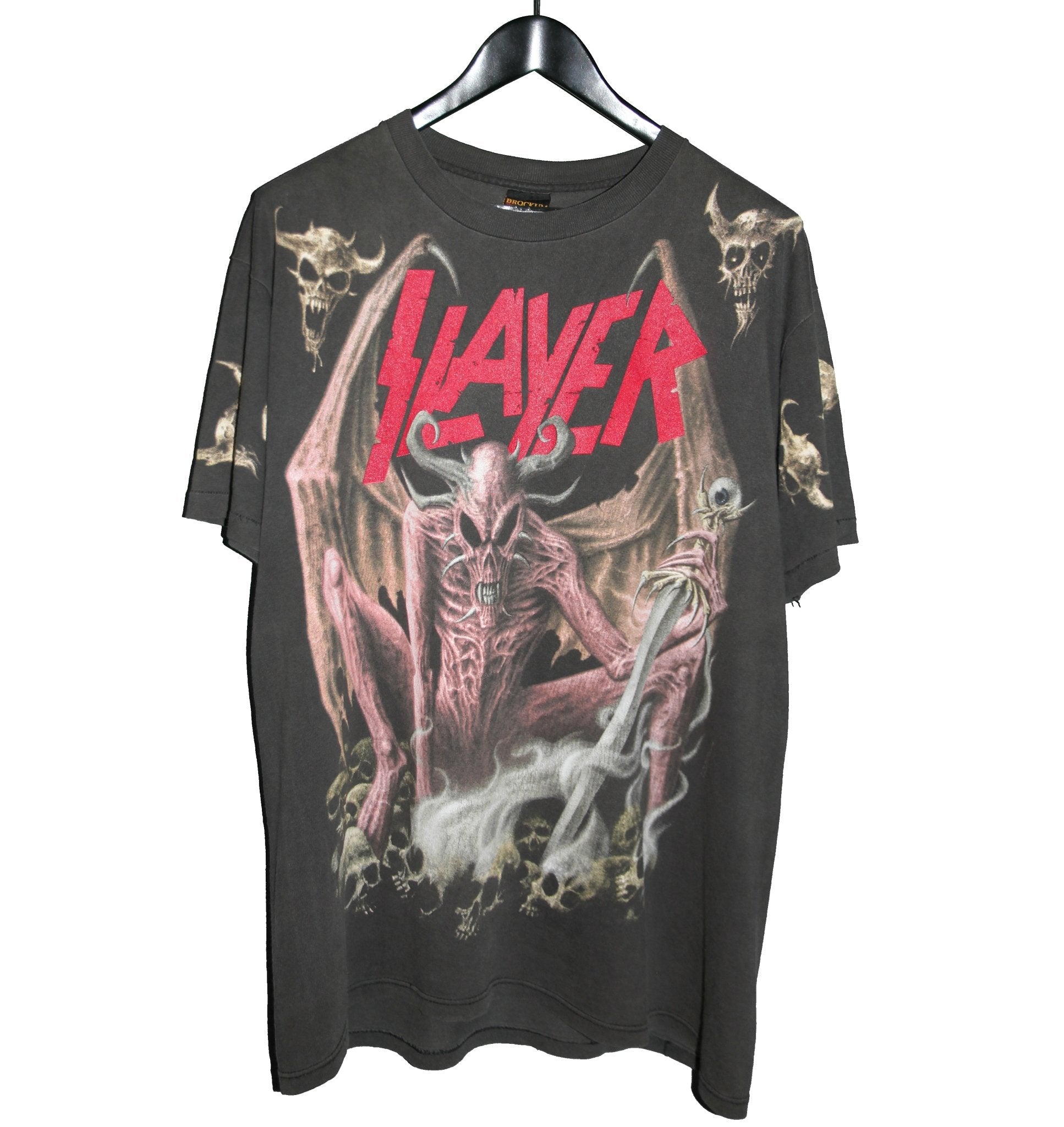 Slayer 1993 Pink Demon All Over Print Shirt - Faded AU