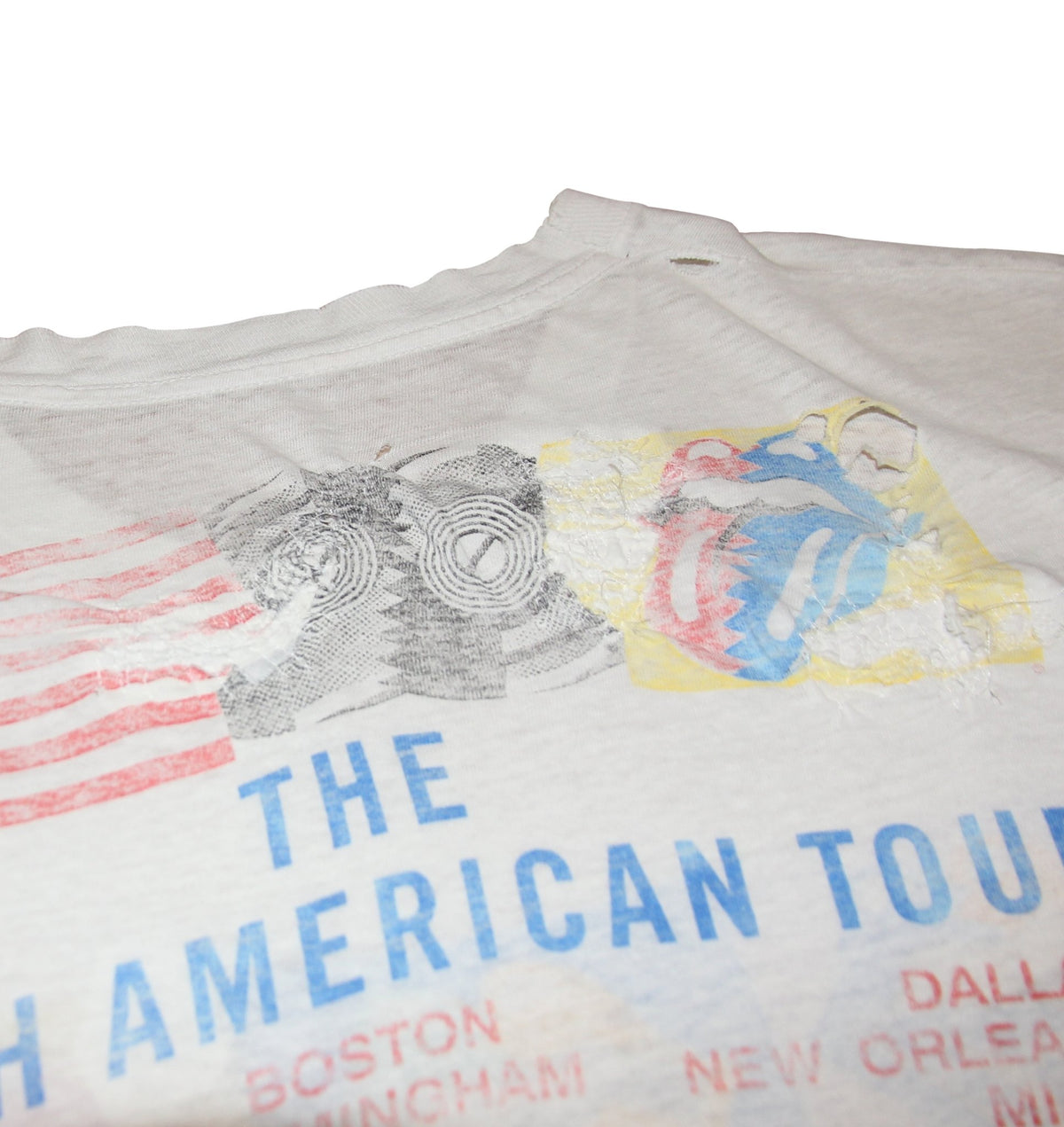 The Rolling Stones 1989 Steel Wheels Tour Shirt - Faded AU