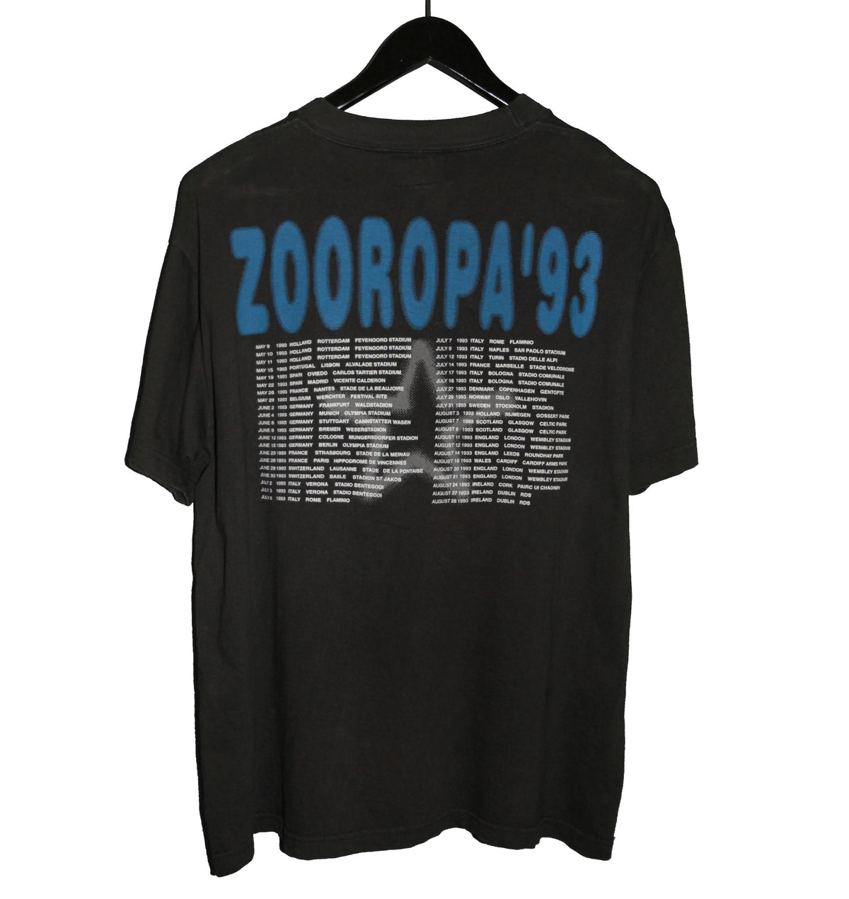 U2 1993 Zooropa Tour Shirt - Faded AU
