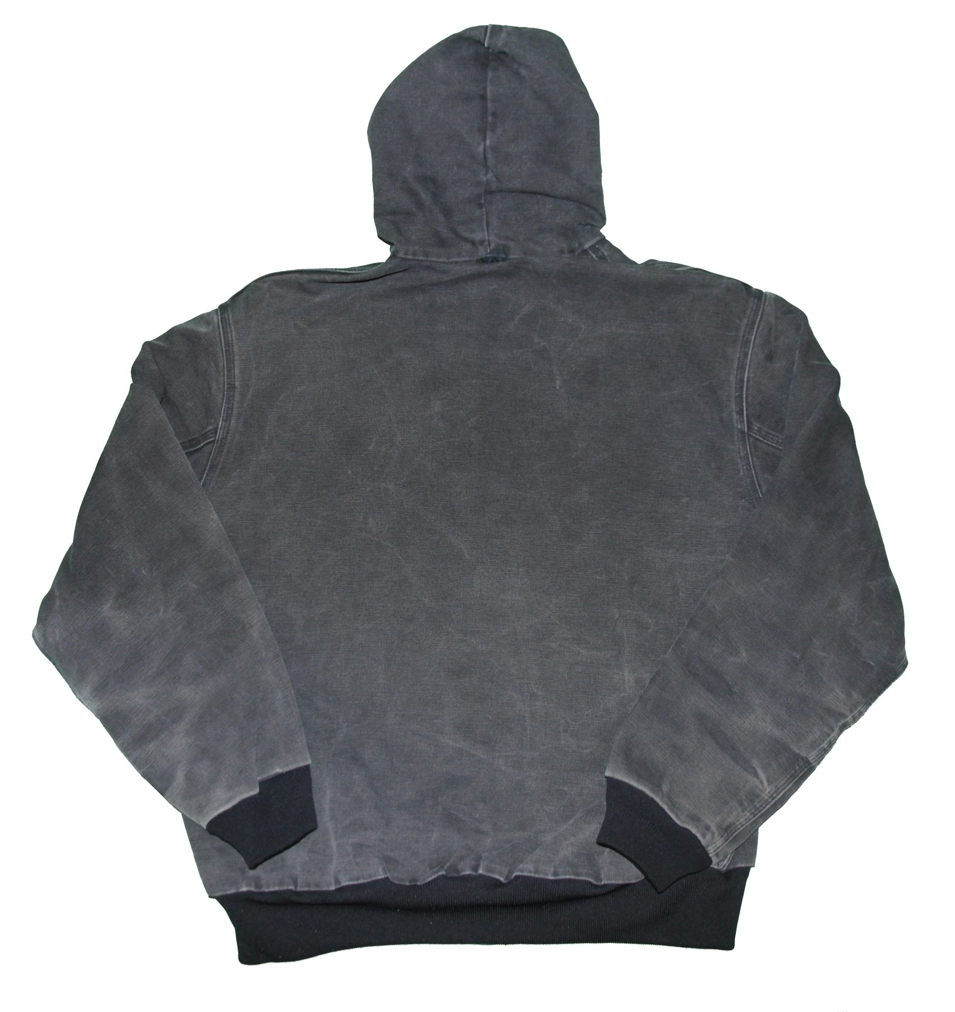 Vintage 90's Carhartt Hooded Worker Jacket Black - Faded AU