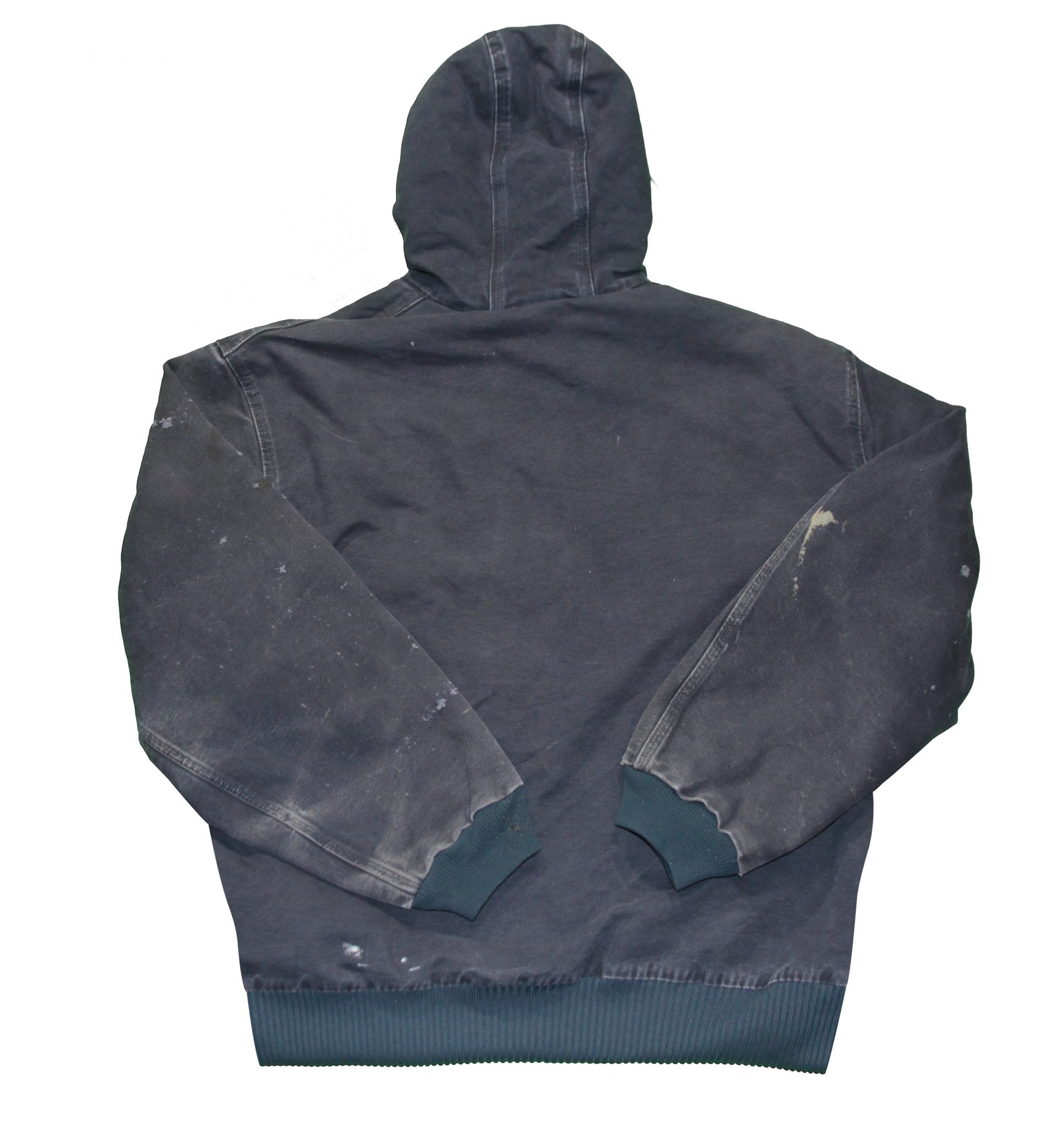 Vintage 90's Carhartt Hooded Worker Jacket Navy - Faded AU