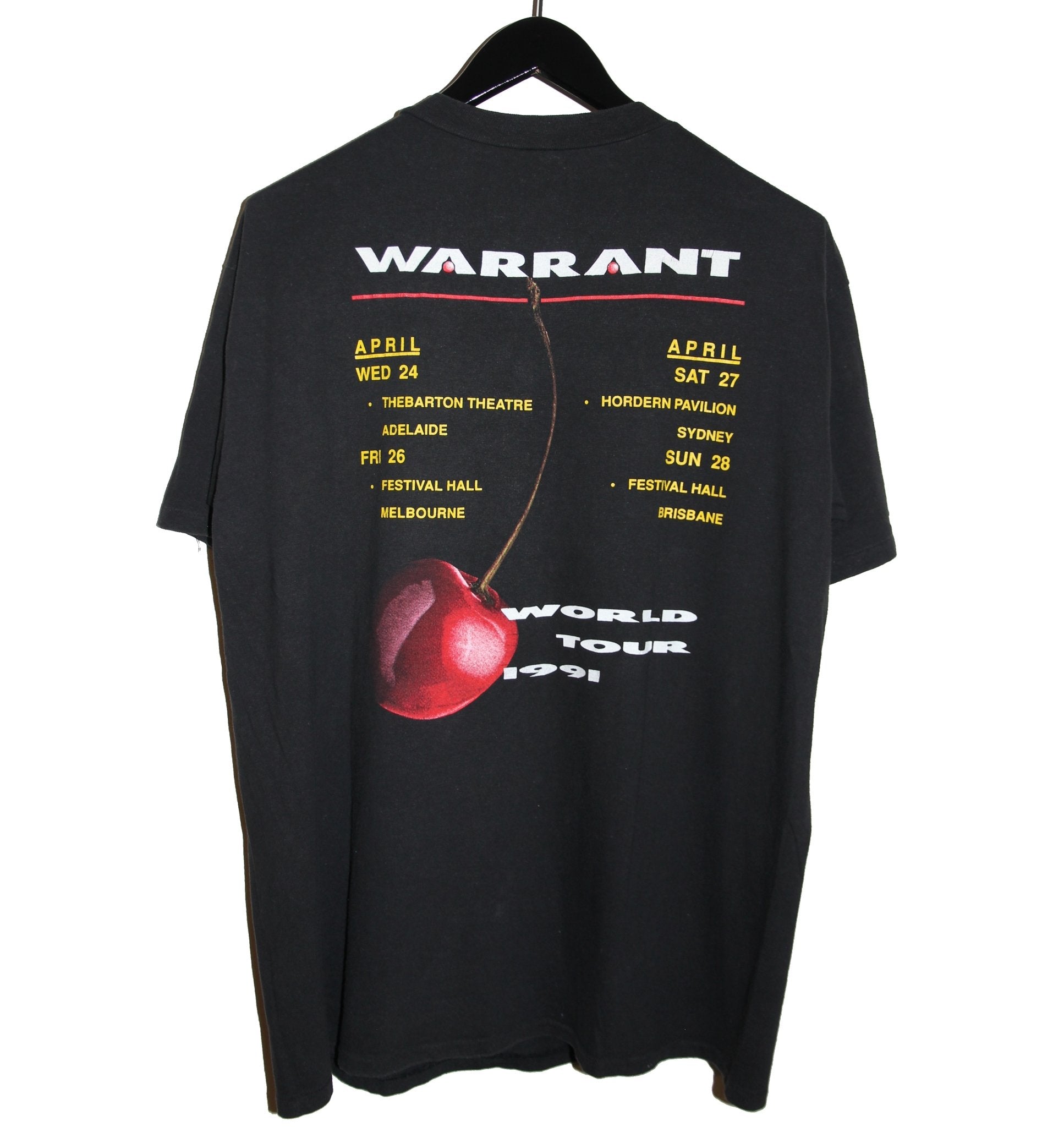 Warrant 1990/91 Cherry Pie Tour Shirt - Faded AU