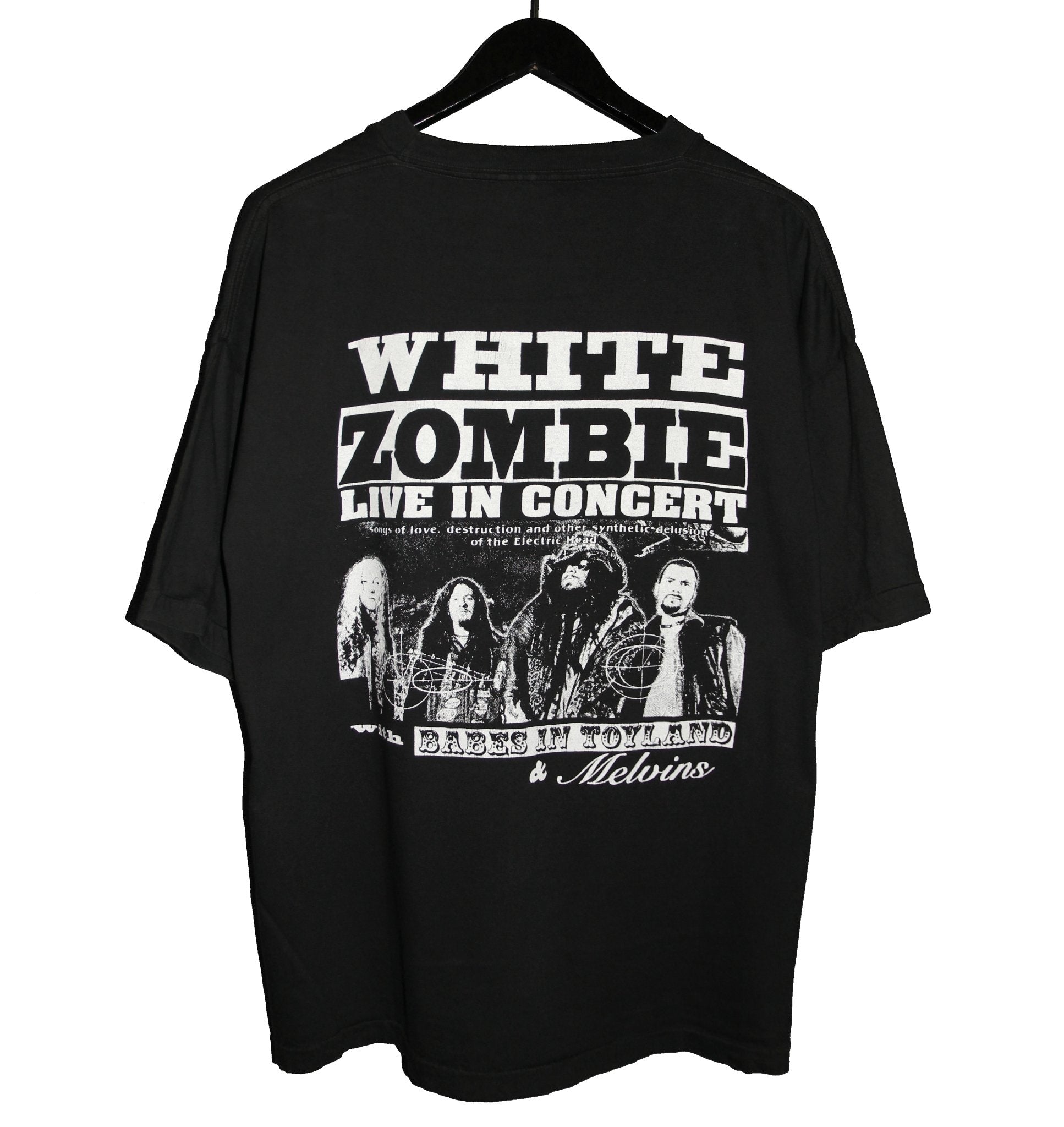 White Zombie 1995 Live in Concert Tour Shirt - Faded AU