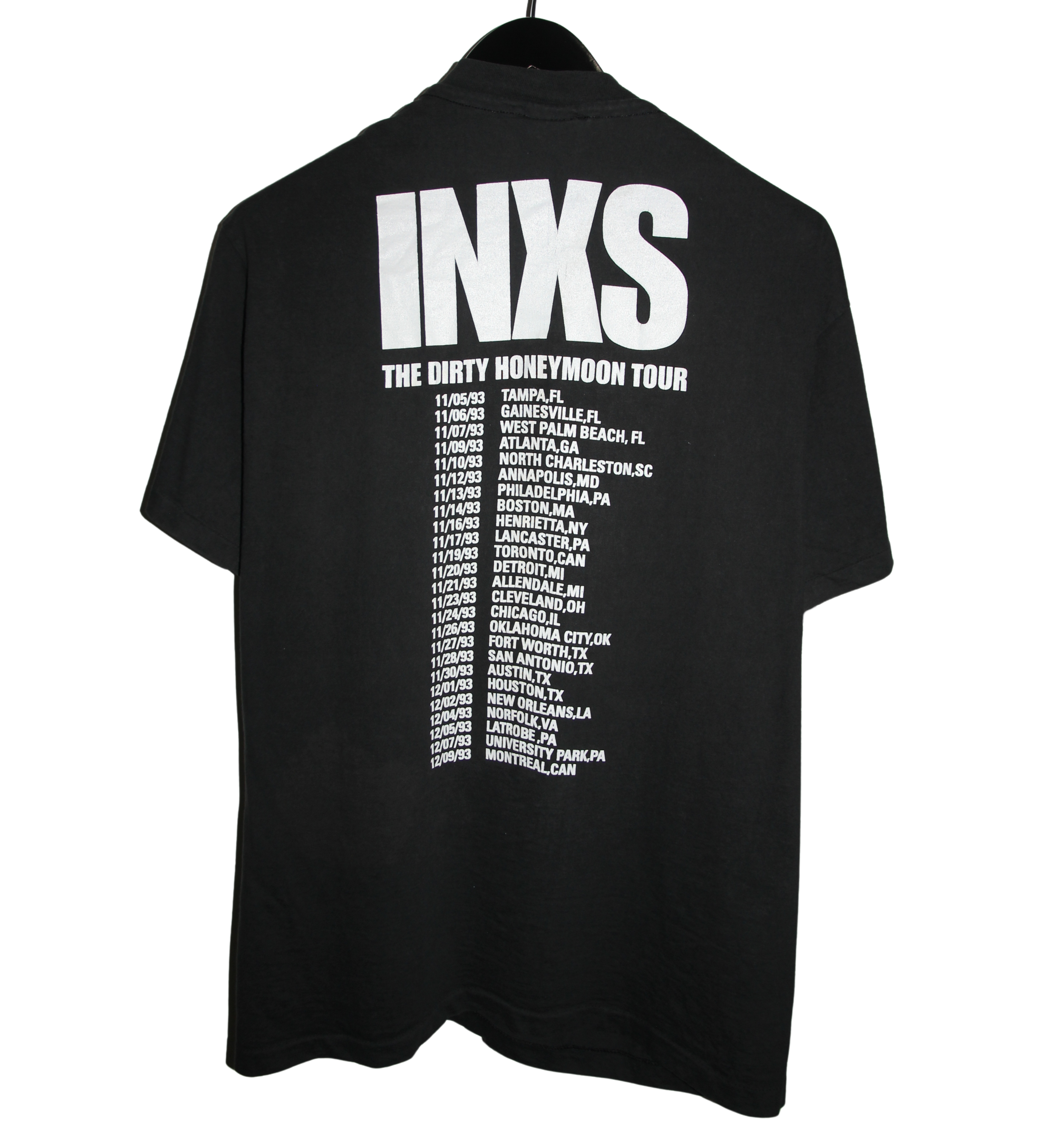 INXS 1994 The Dirty Honeymoon Tour Shirt