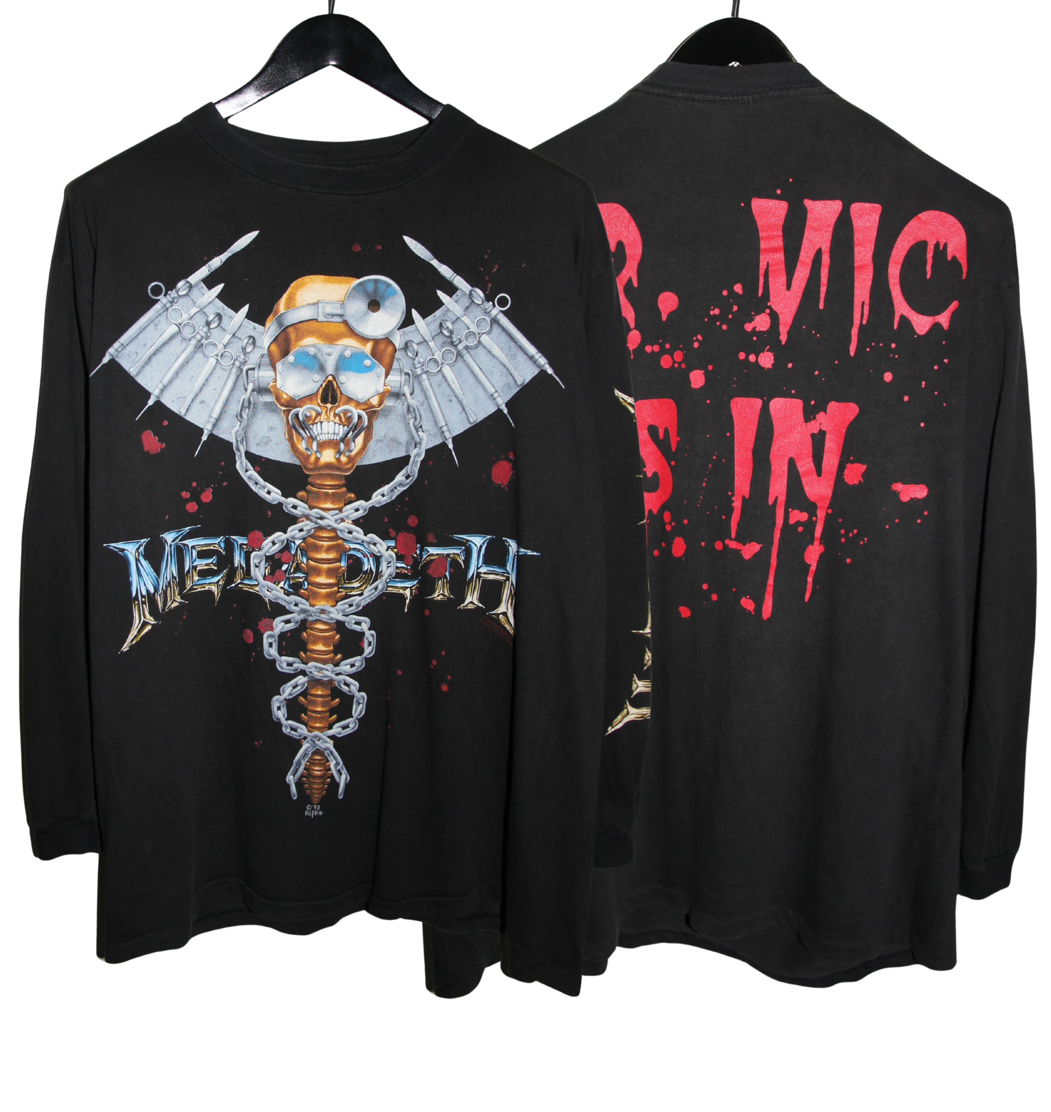 Megadeth 1993 Dr Vic Is In Long Sleeve