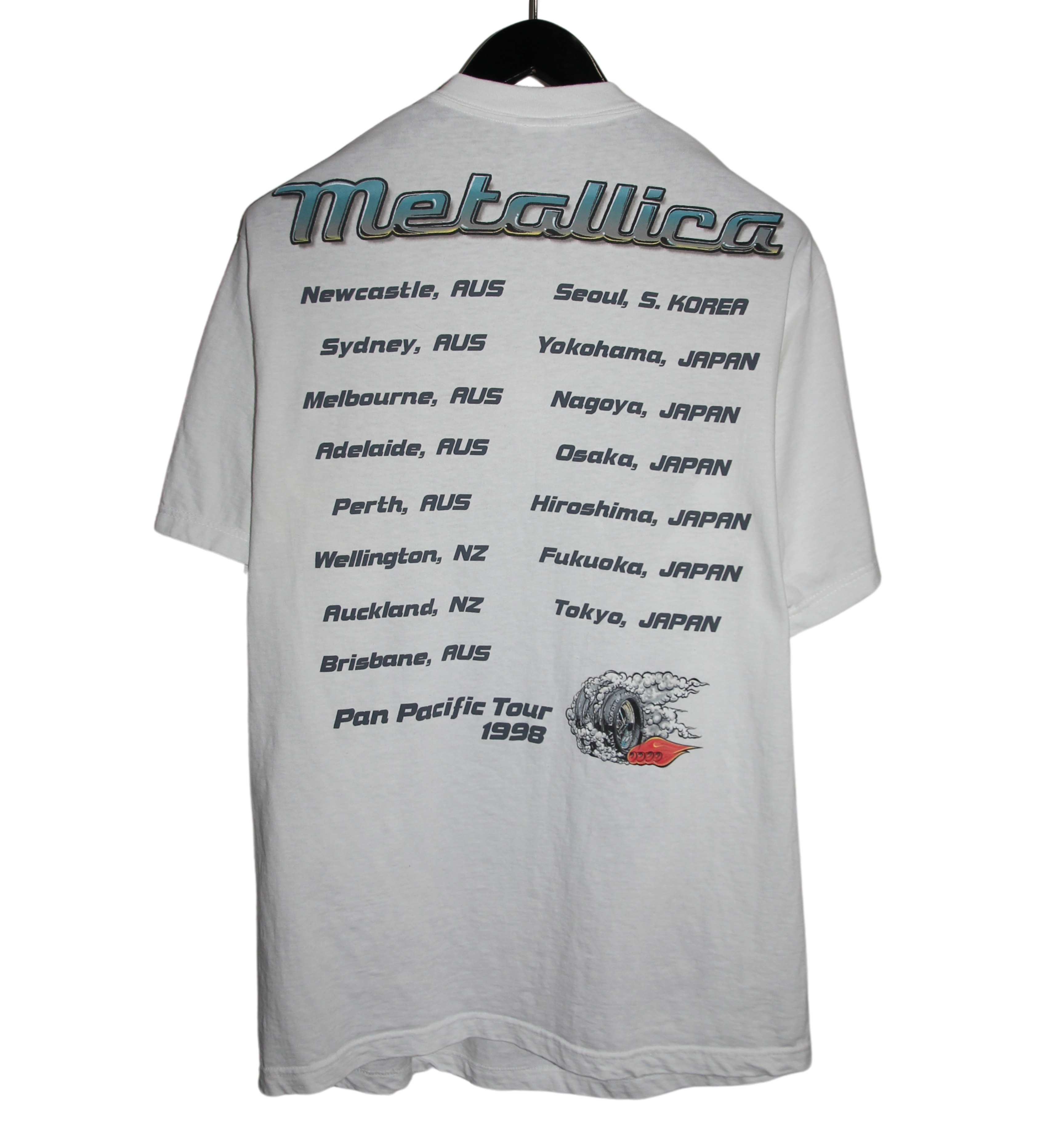 Metallica 1998 Gimme Fuel Pan Pacific Tour Shirt