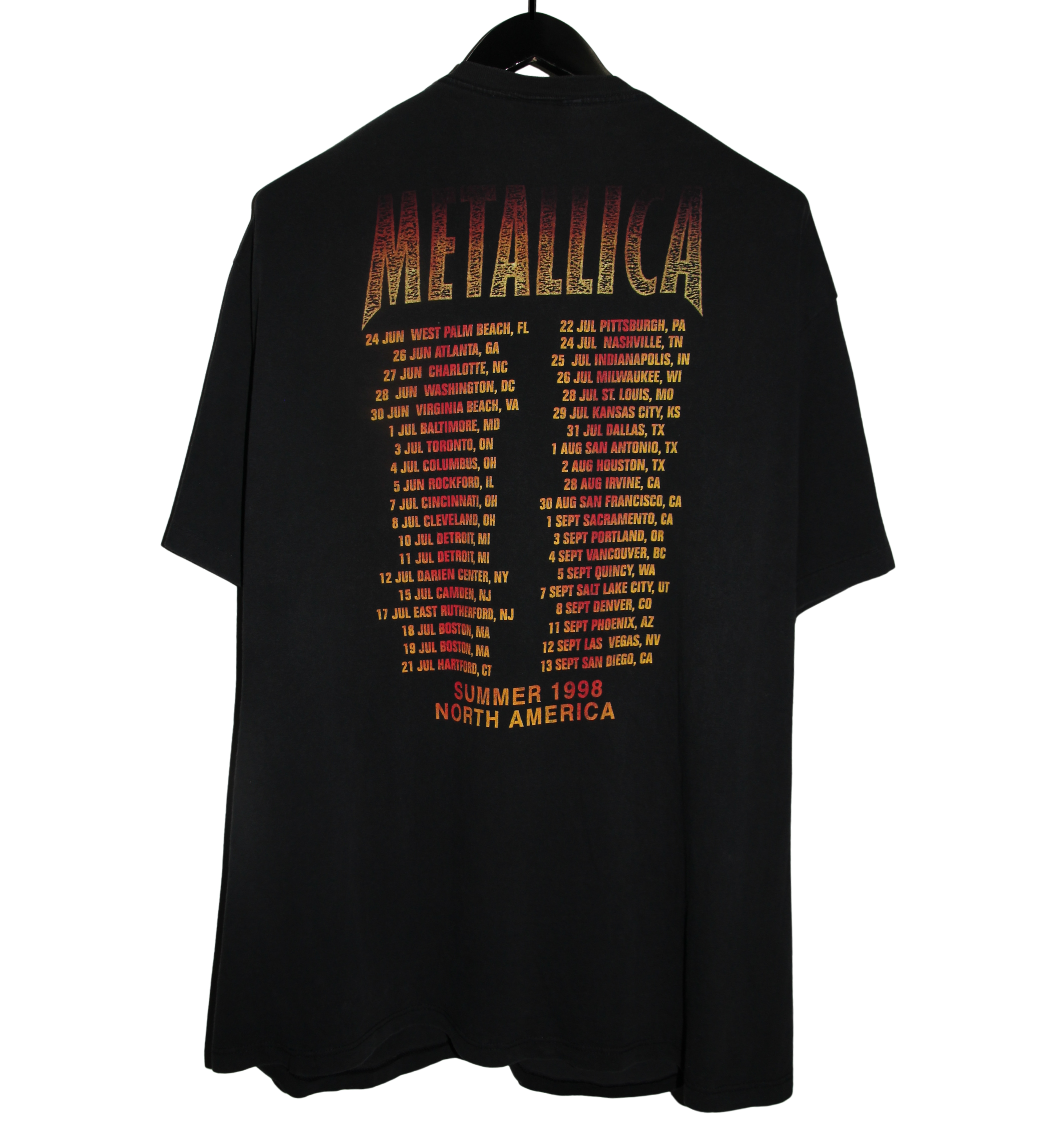 Metallica 1998 Poor Re-Touring Me Tour Shirt