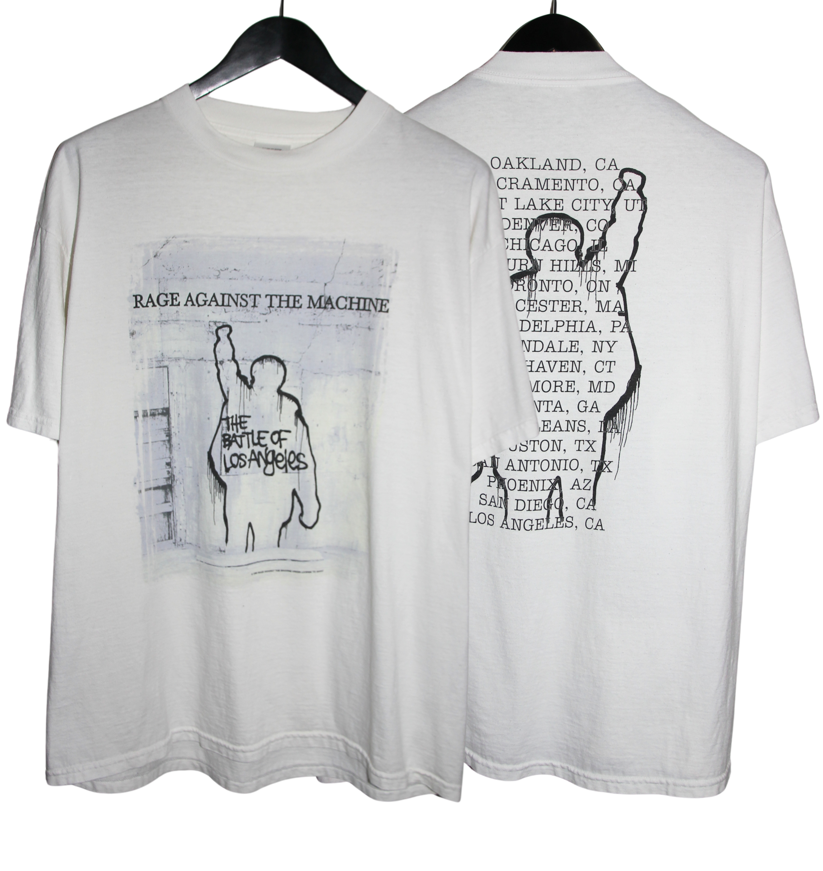 Rage Against the Machine 1999 The Battle of Los Angeles Tour Shirt