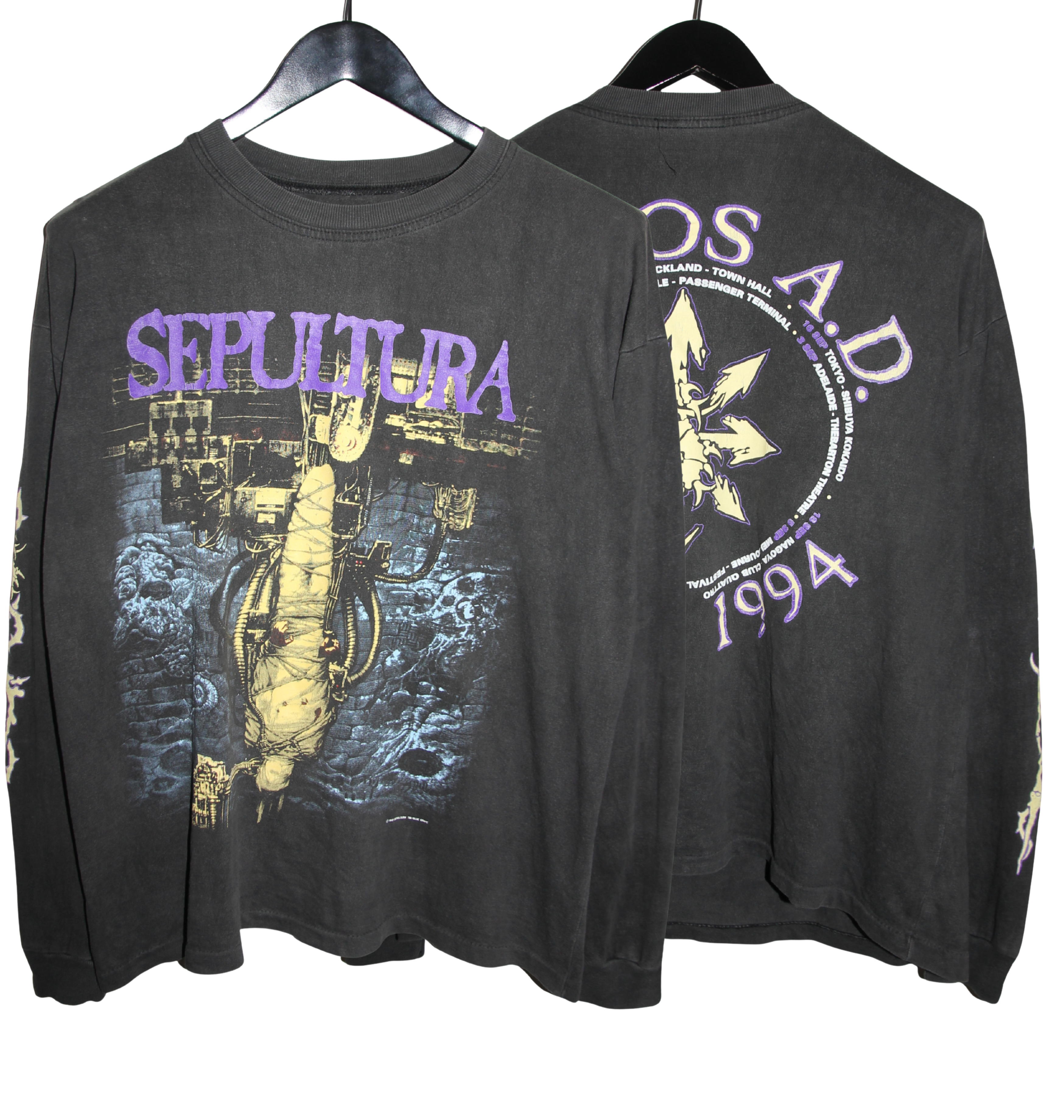 Sepultura 1993 Chaos A.D. Album Long Sleeve