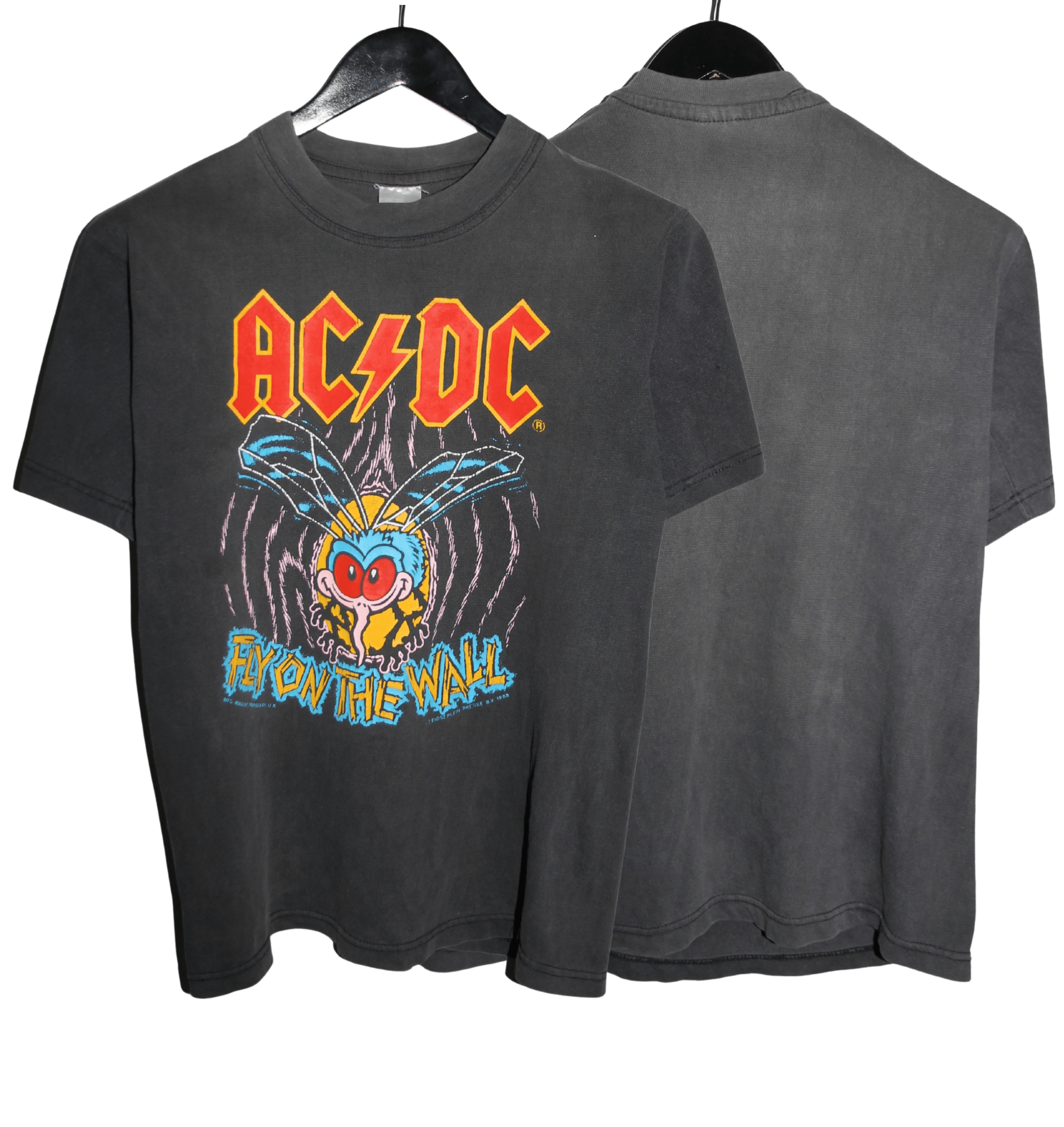 ACDC 1988 Fly On The Wall Shirt - Faded AU