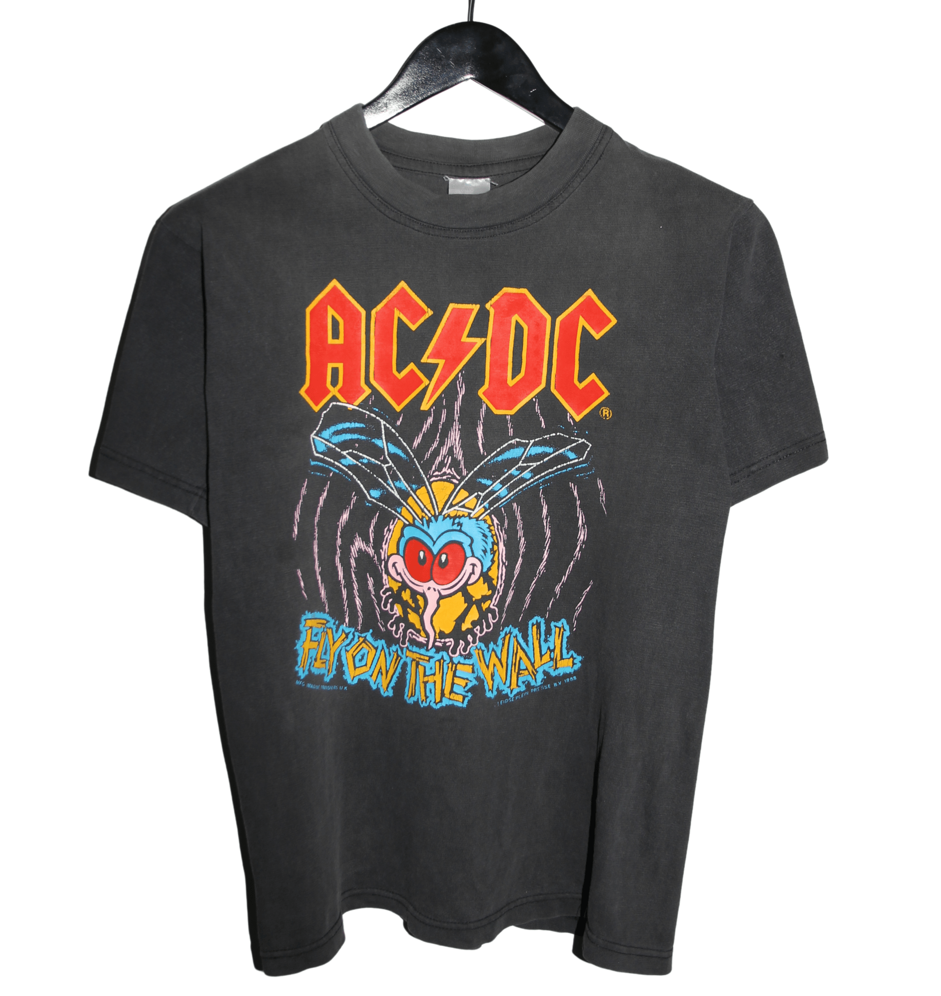 ACDC 1988 Fly On The Wall Shirt - Faded AU