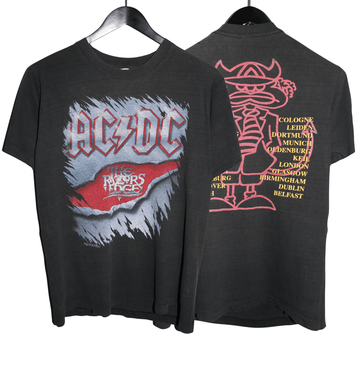 ACDC 1990 Razor Edge Tour Shirt - Faded AU