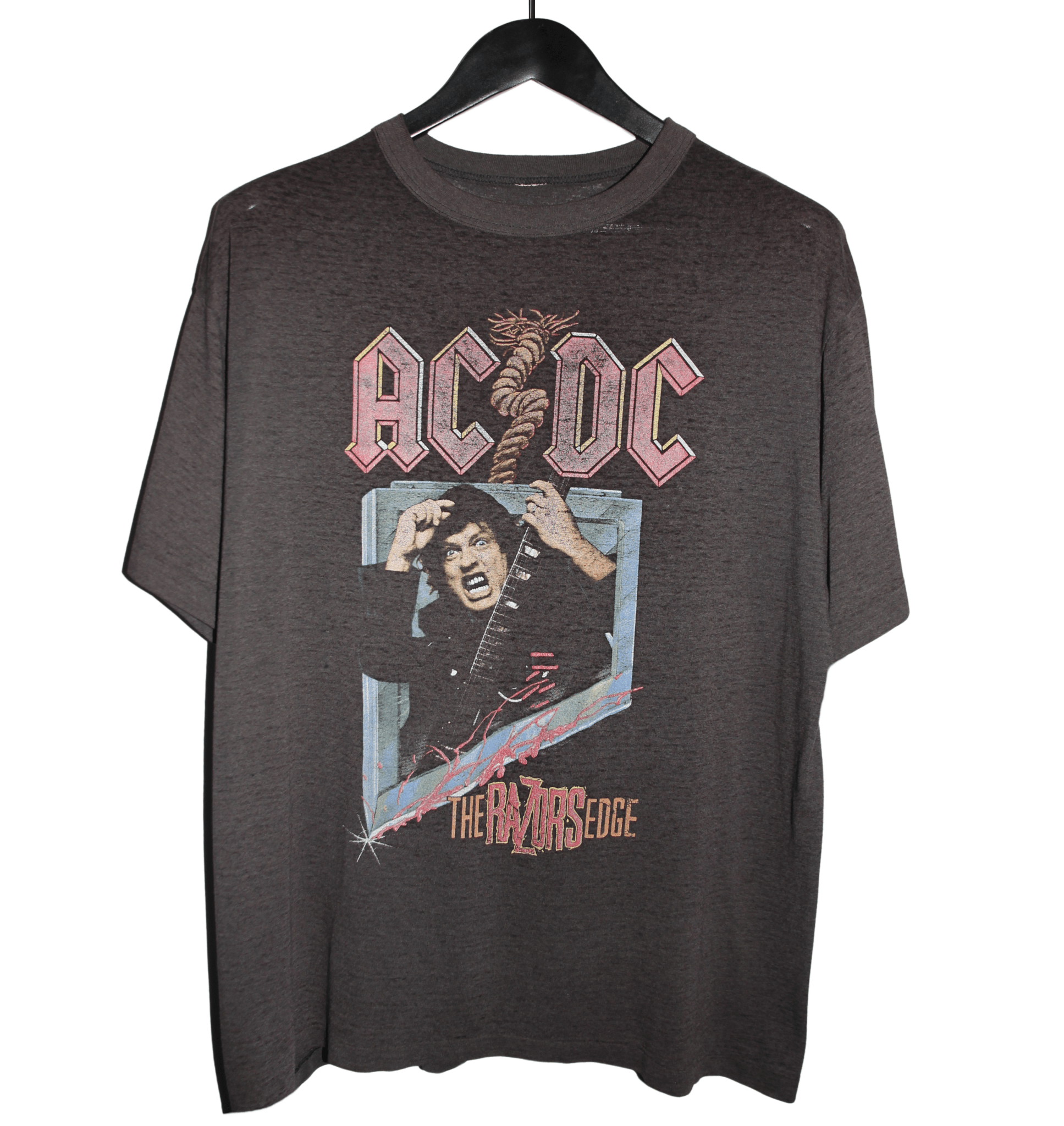 ACDC 1990 The Razor Edge Tour Shirt - Faded AU