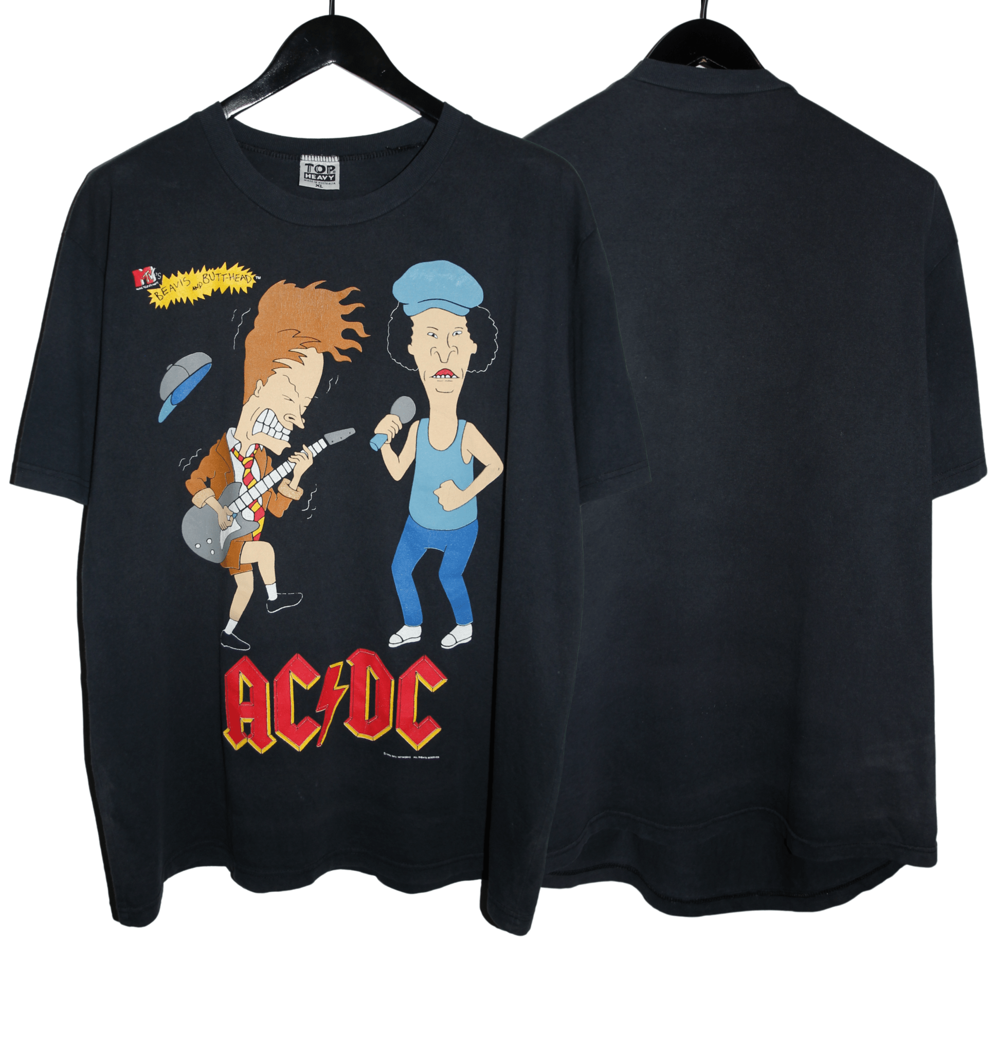 ACDC 1996 Beavis and Butt - Head Shirt - Faded AU