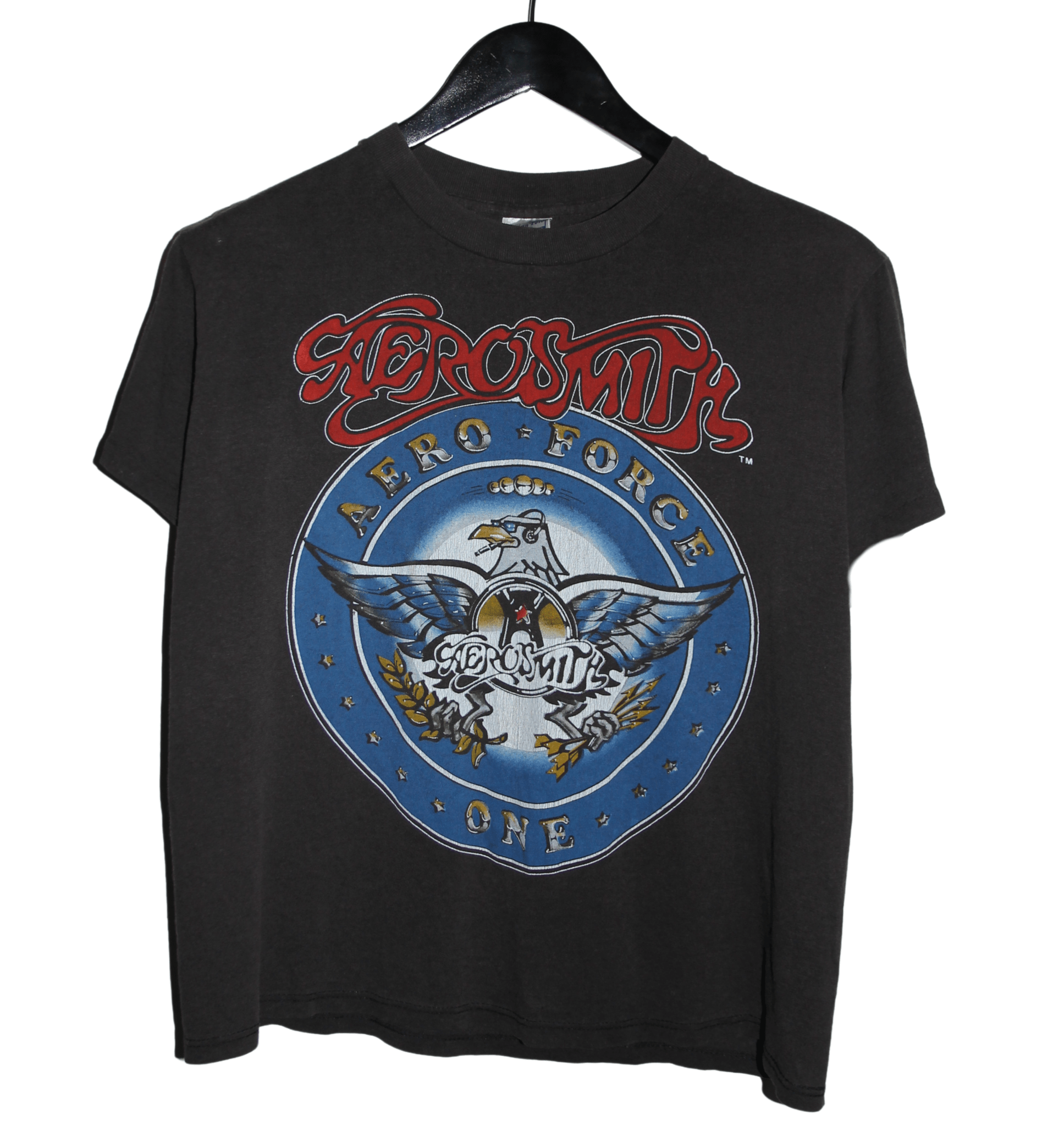 Aerosmith 1987 Aero Force One Tour Shirt - Faded AU