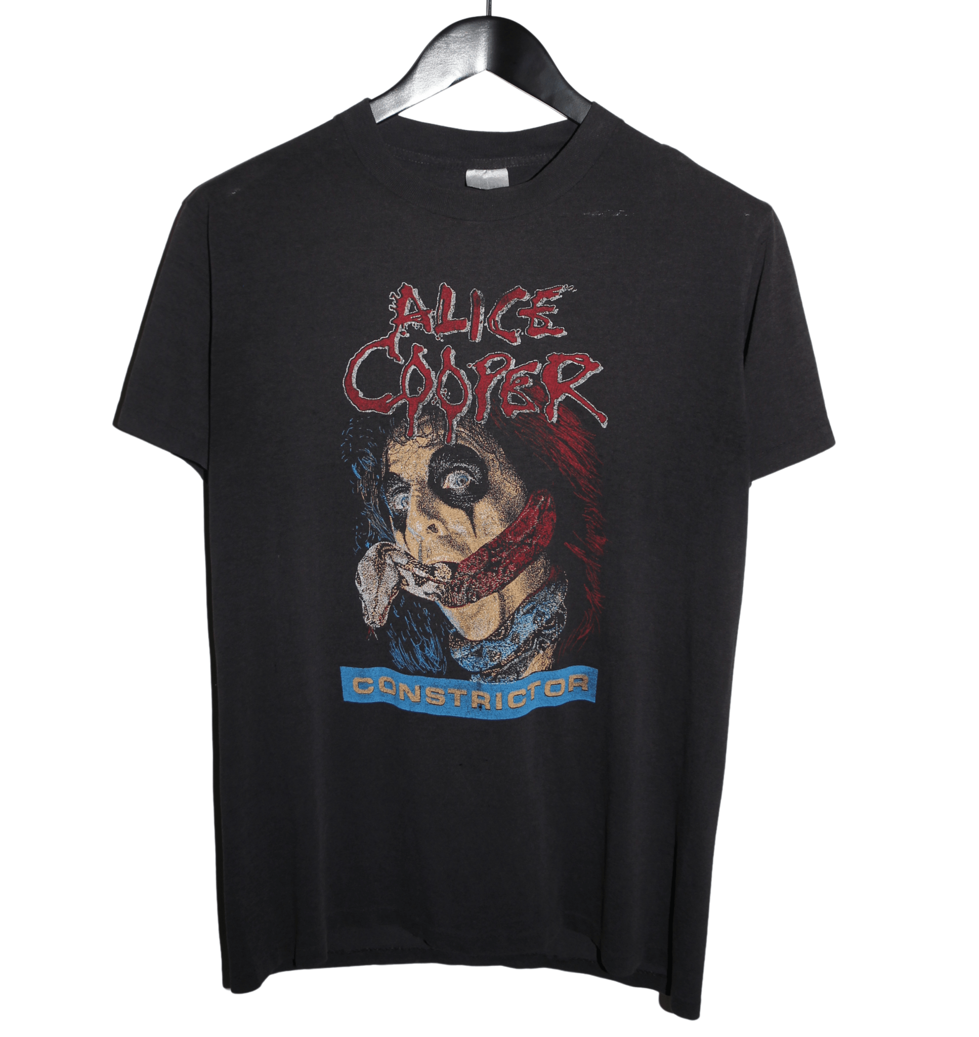 Alice Cooper 1986 Constrictor Shirt - Faded AU