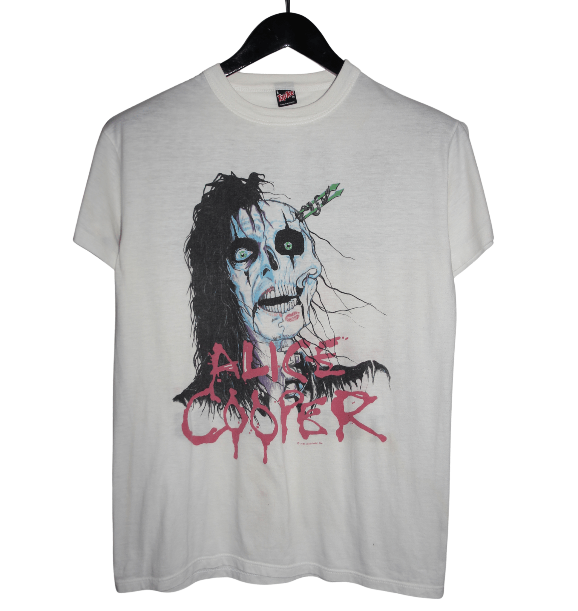 Alice Cooper 1987/88 Raise Your Fist And Yell Tour Shirt - Faded AU