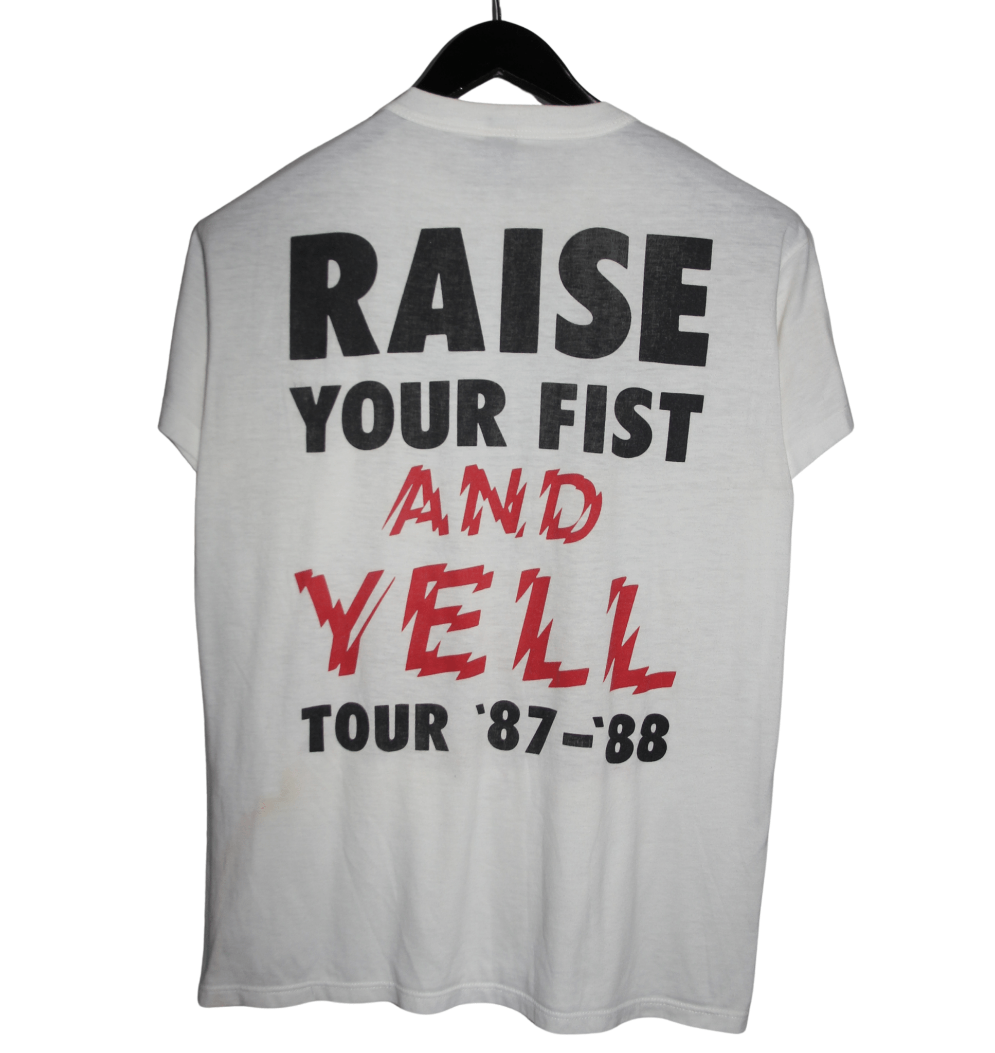 Alice Cooper 1987/88 Raise Your Fist And Yell Tour Shirt - Faded AU