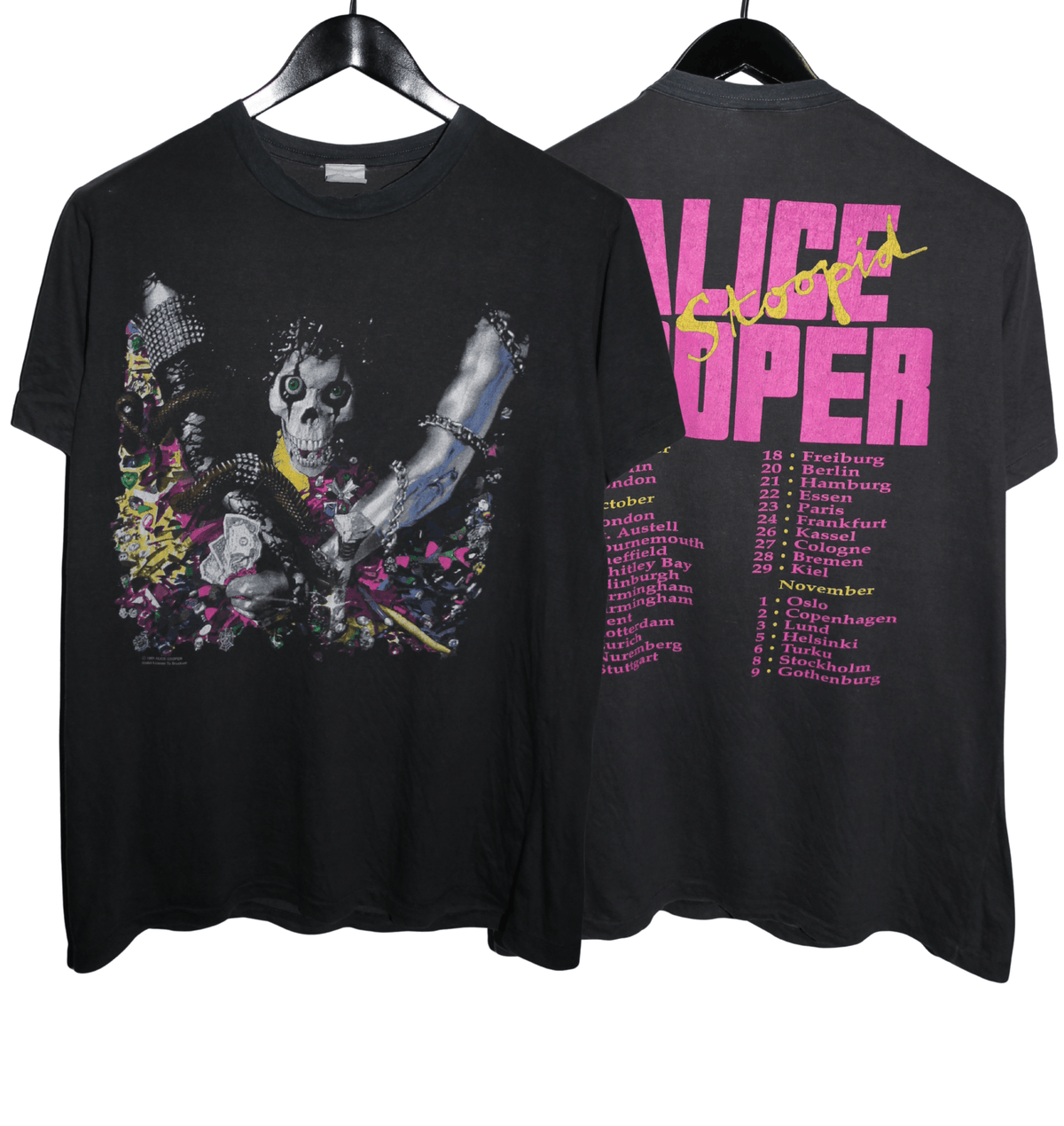 Alice Cooper 1991 Hey Stoopid Shirt - Faded AU