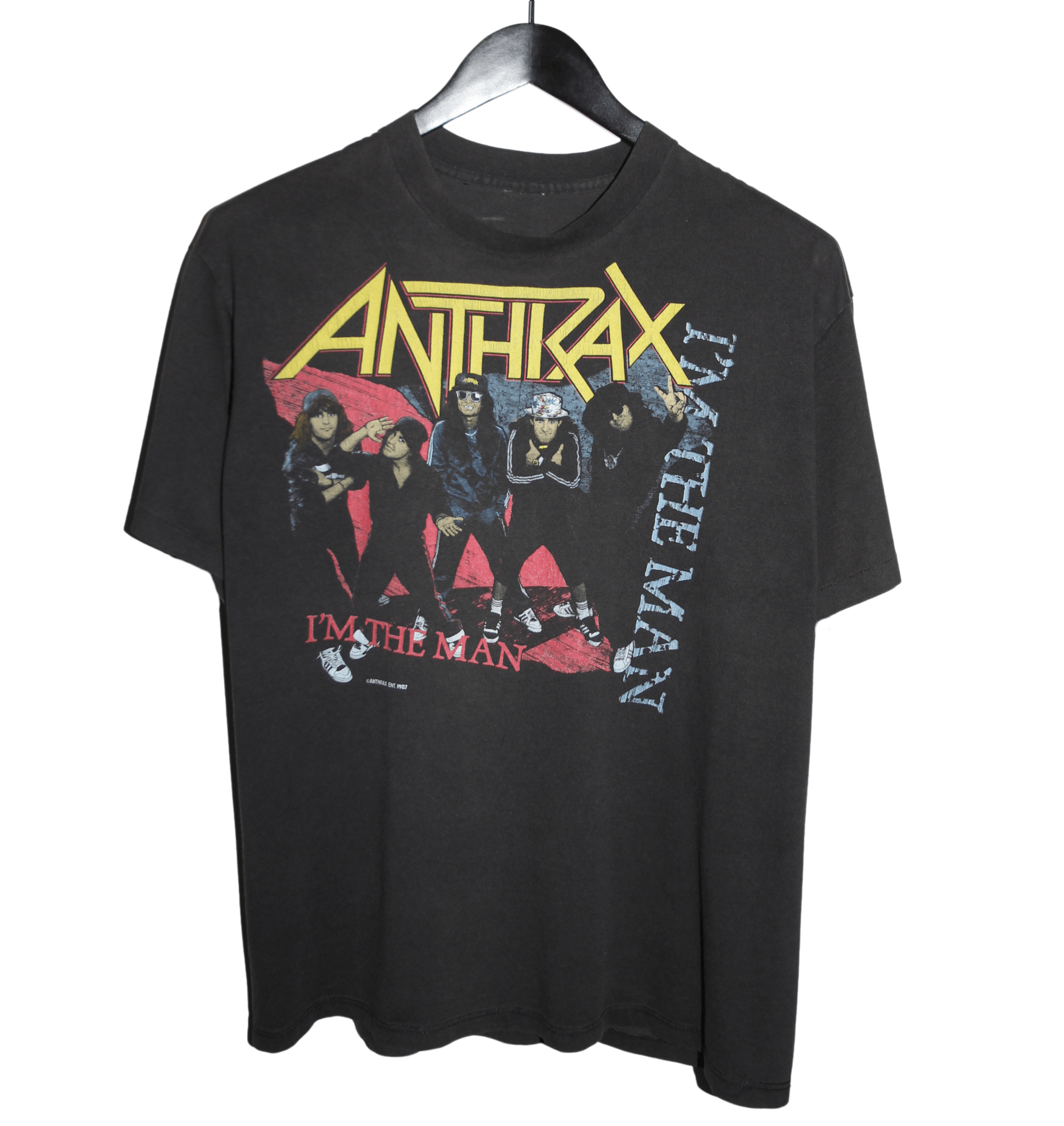 Anthrax 1987 I'm The Man Shirt - Faded AU