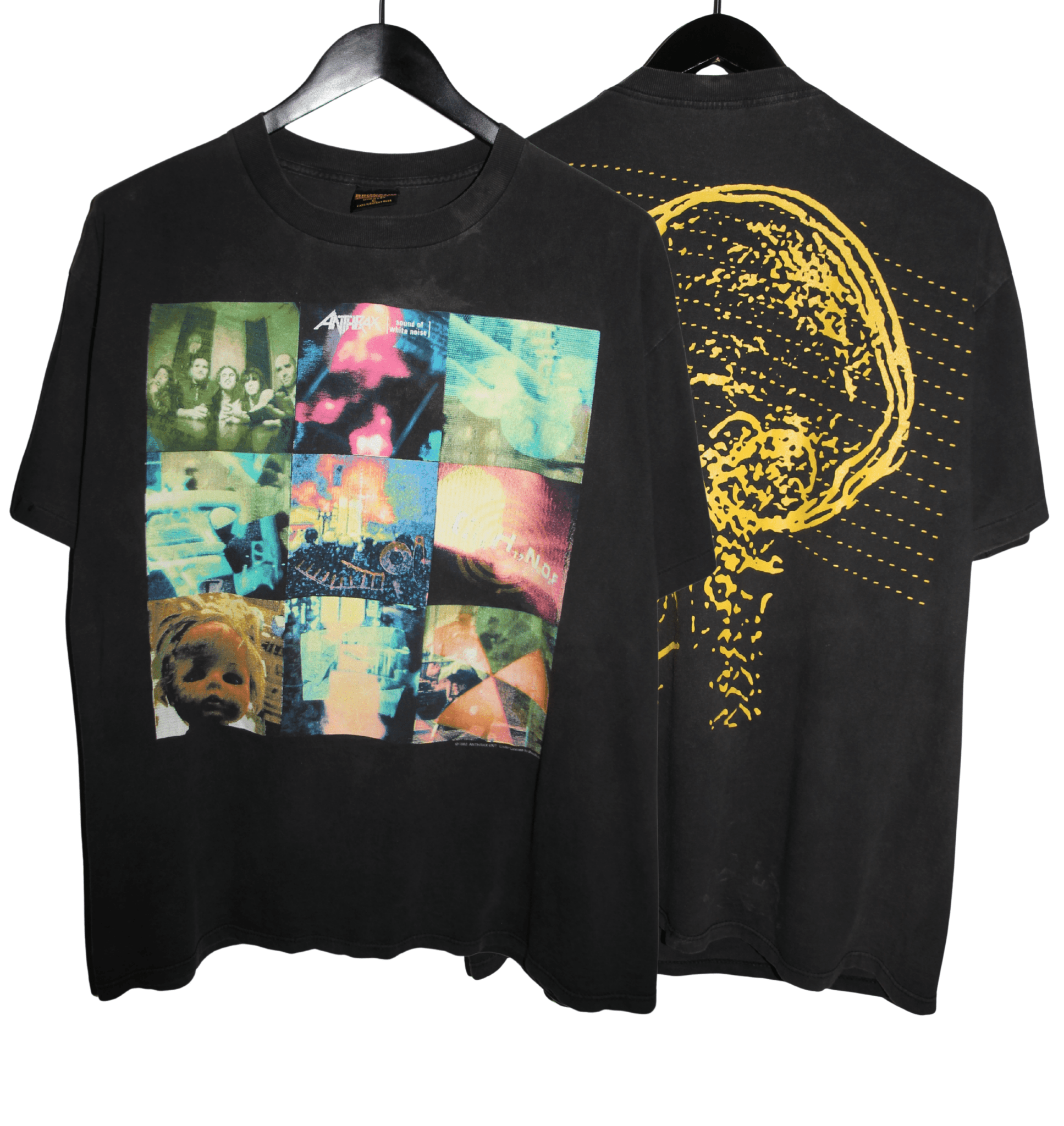 Anthrax 1993 Sound of White Noise Album Shirt - Faded AU