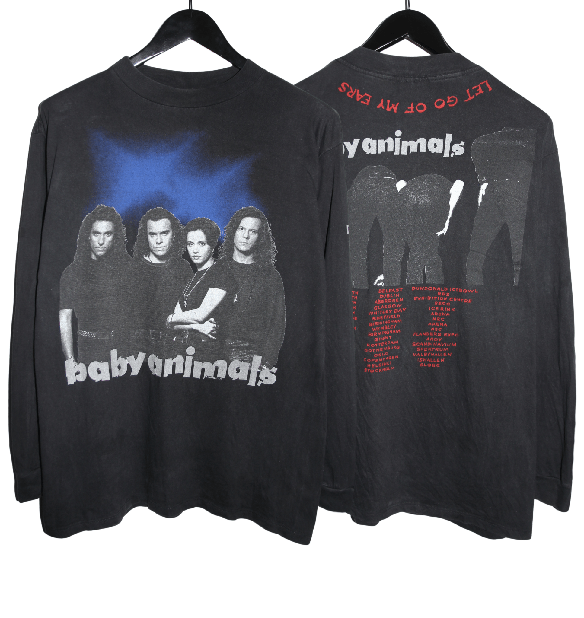 Baby Animals 1991 Let Go Of My Ears Long Sleeve - Faded AU