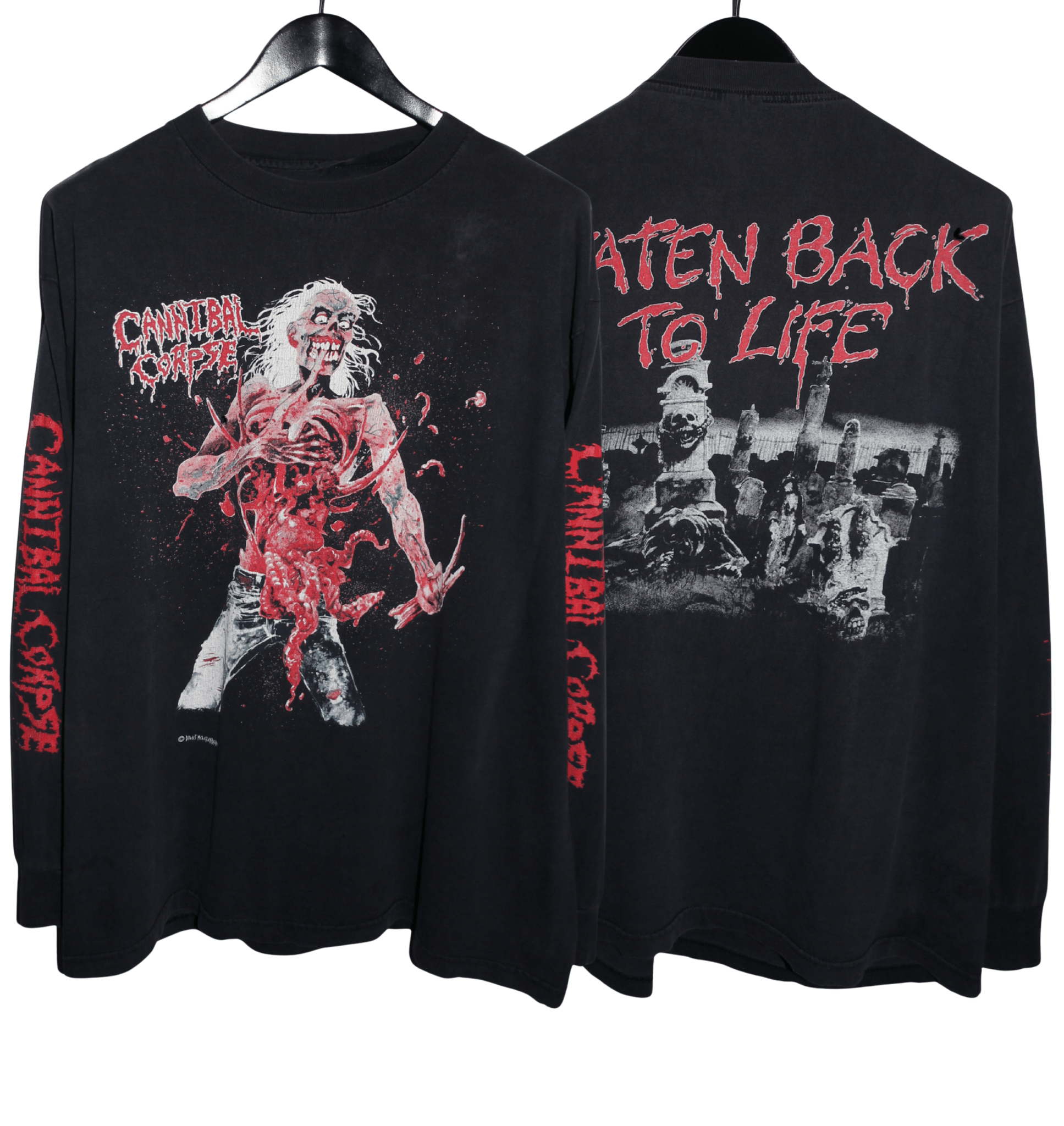 Cannibal Corpse 90's Eaten Back To Life Long Sleeve - Faded AU