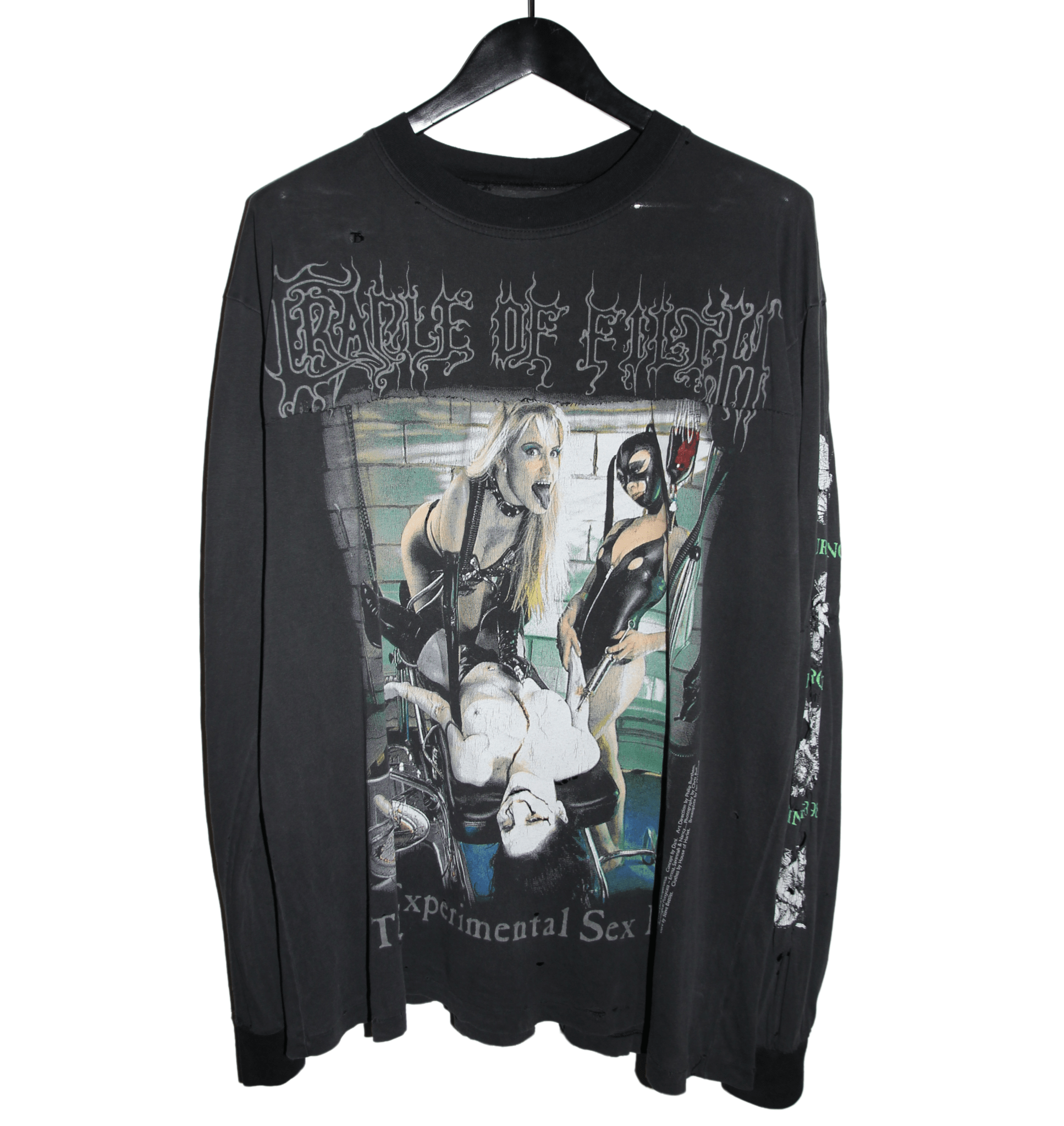 Cradle of Filth 1998 The Experimental Sex Files Shirt - Faded AU