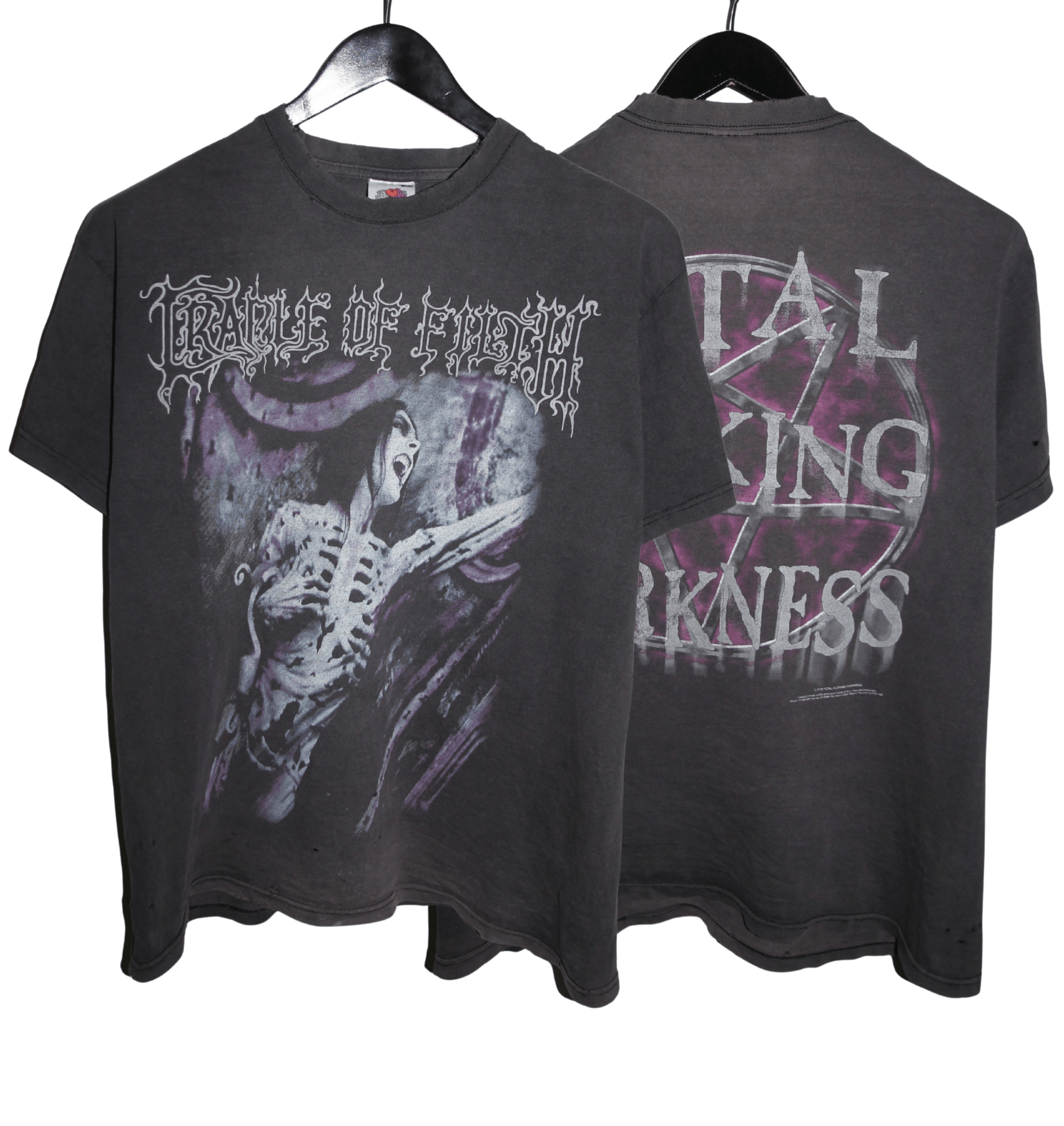 Cradle of Filth 2000 Total Fucking Darkness Shirt - Faded AU