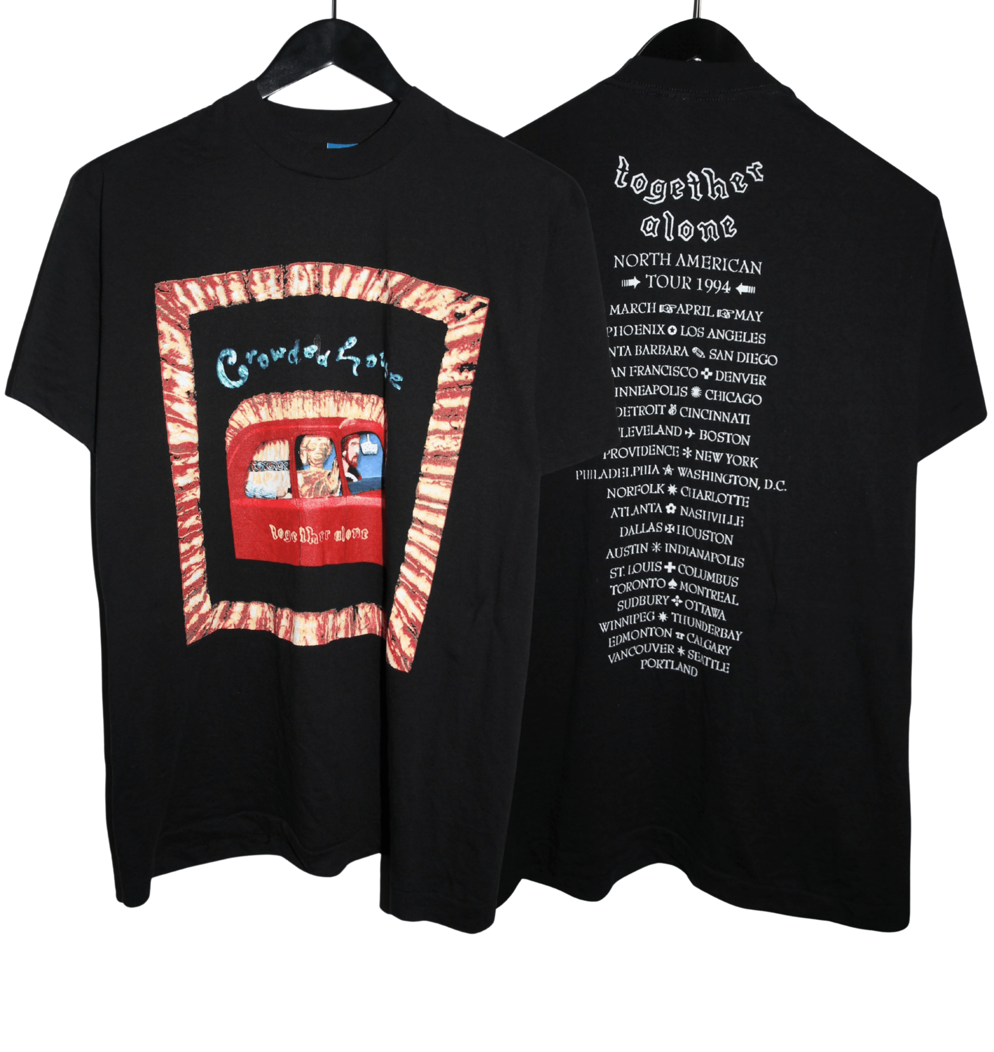 Crowded House 1993 Together Alone Tour Shirt - Faded AU