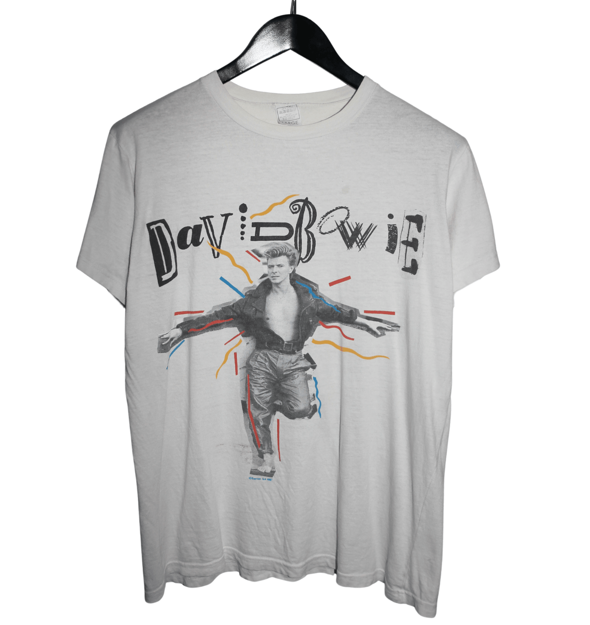 David Bowie 1987 The Glass Spider Tour Shirt - Faded AU