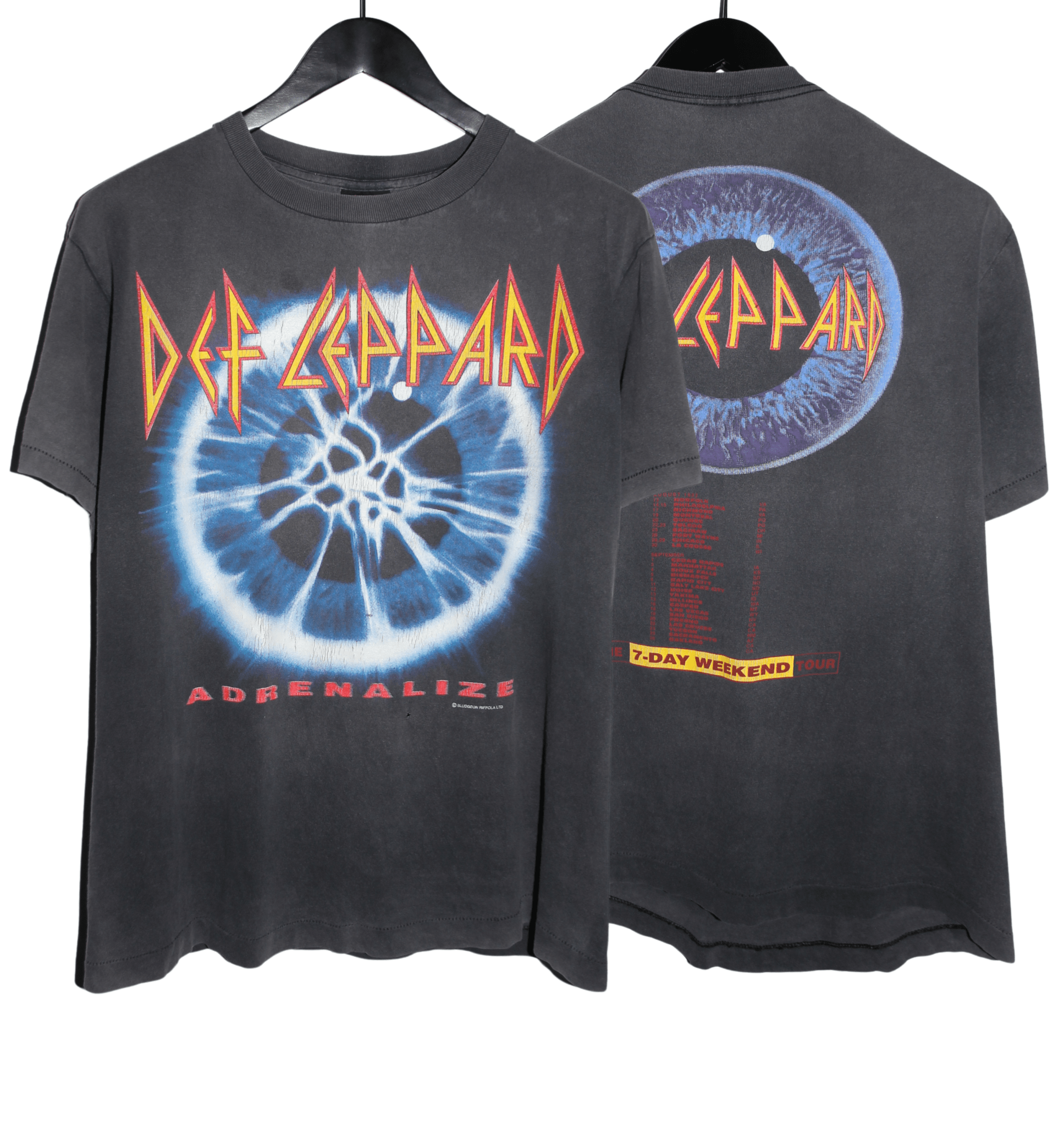 Def Leppard 1992 Adrenalize Tour Shirt - Faded AU