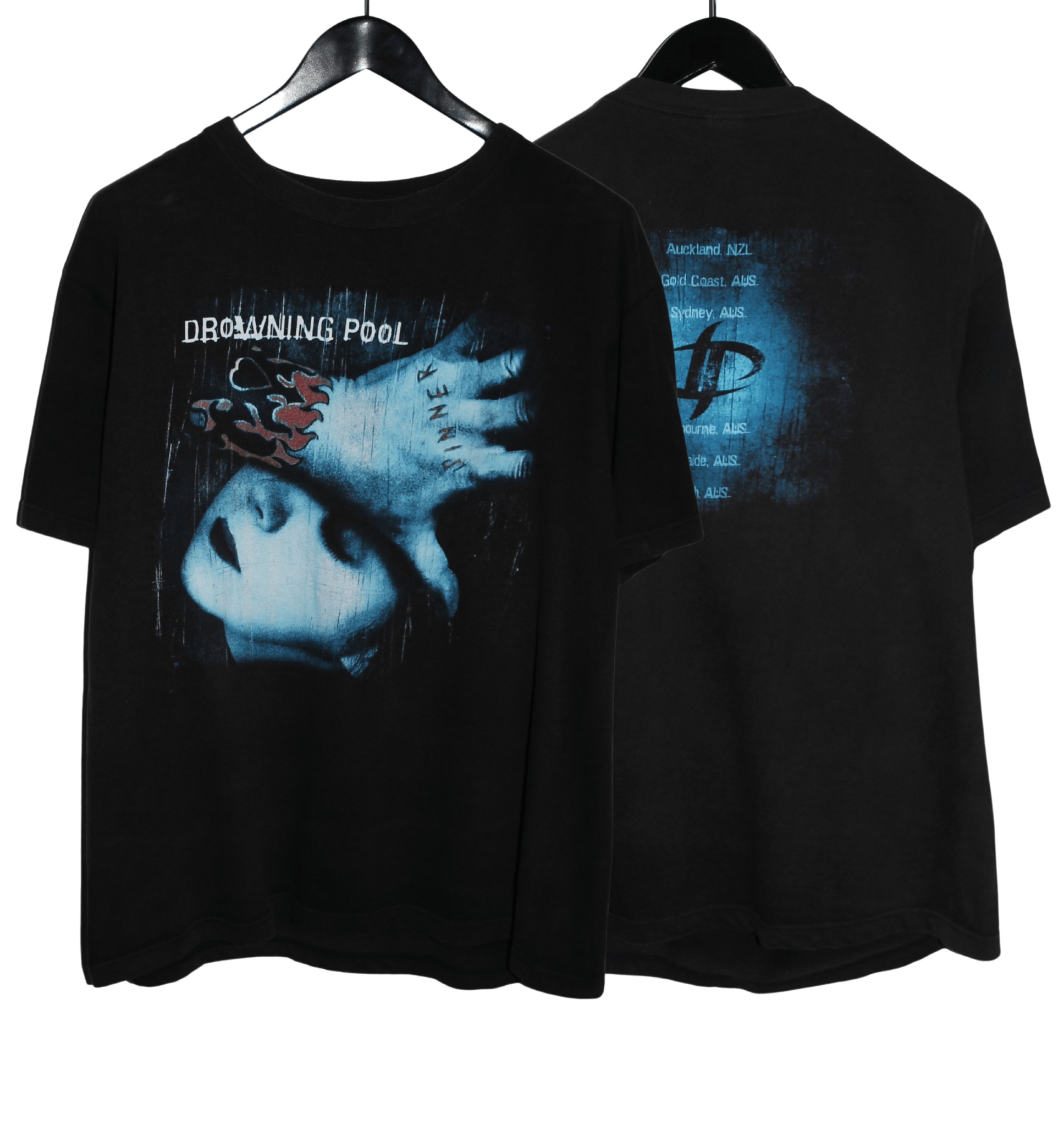 Drowning Pool 2001 Sinner Tour Shirt - Faded AU