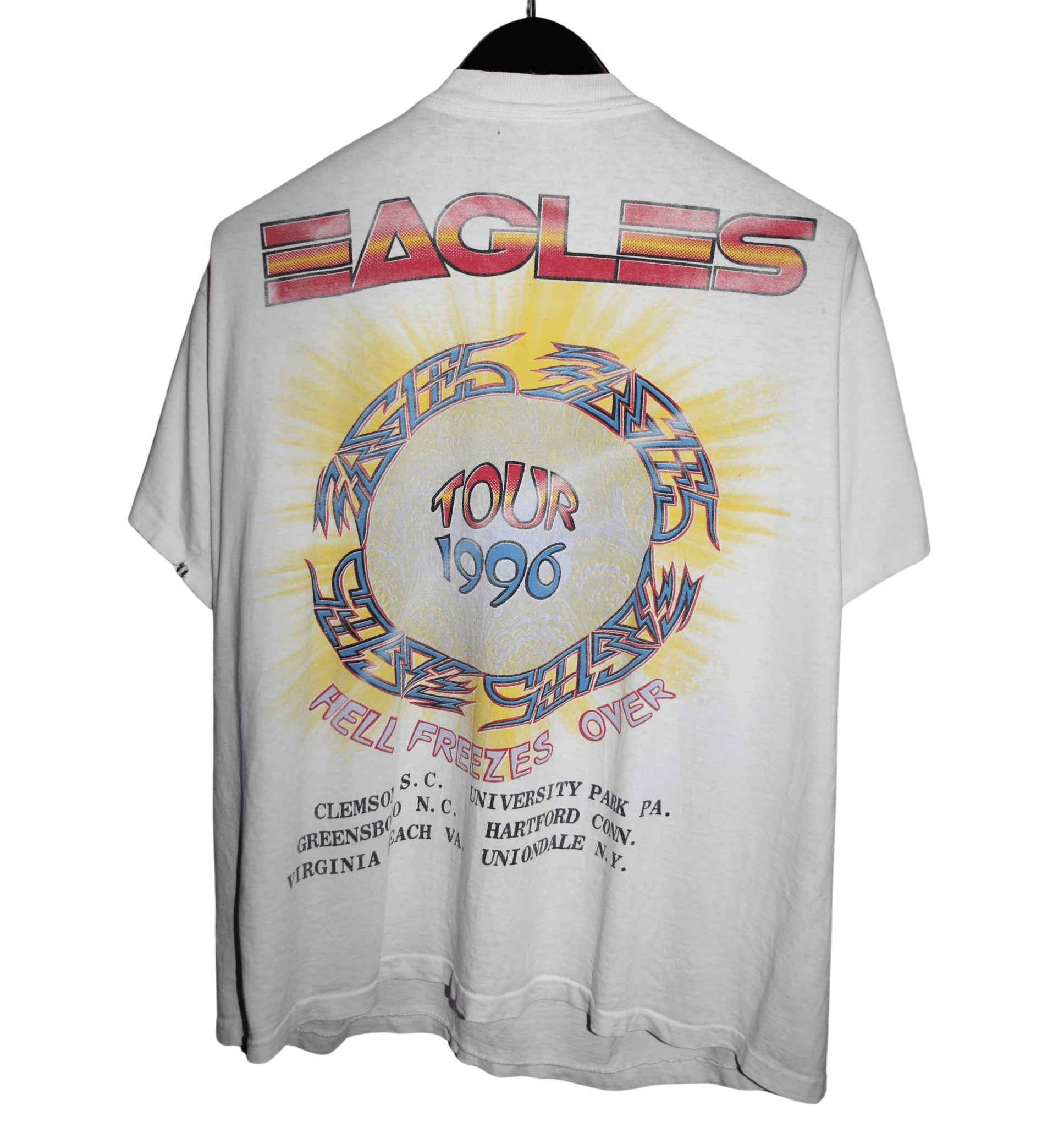Eagles 1996 Hell Freezes Over Tour Shirt - Faded AU