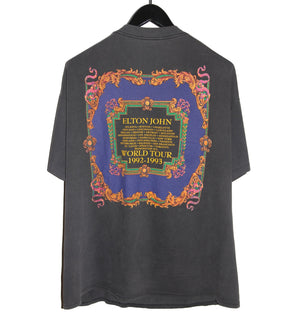 Elton John 1992/1993 World Tour Shirt - Faded AU