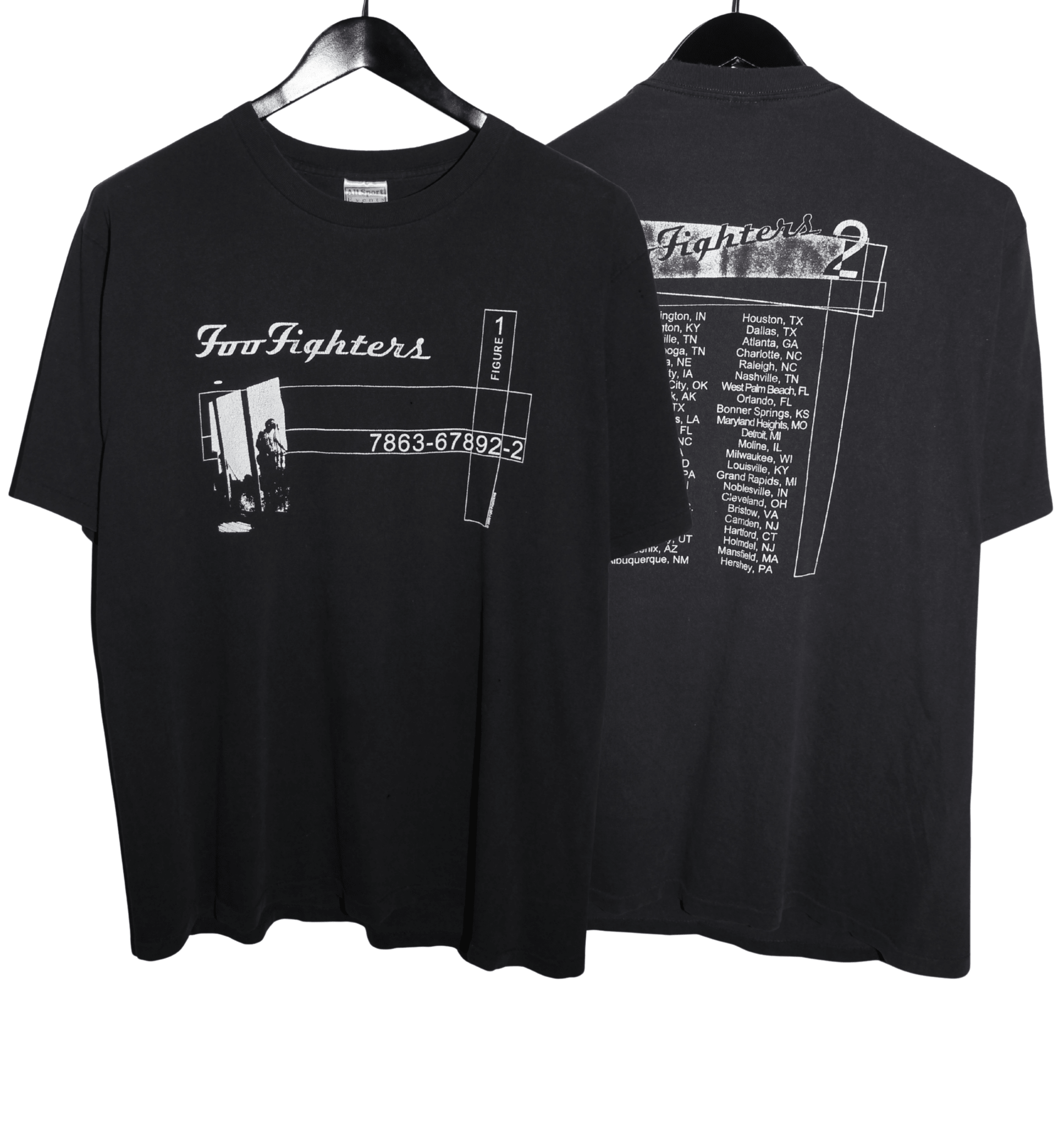 Foo Fighters 2000 Figure 1 Tour Shirt - Faded AU