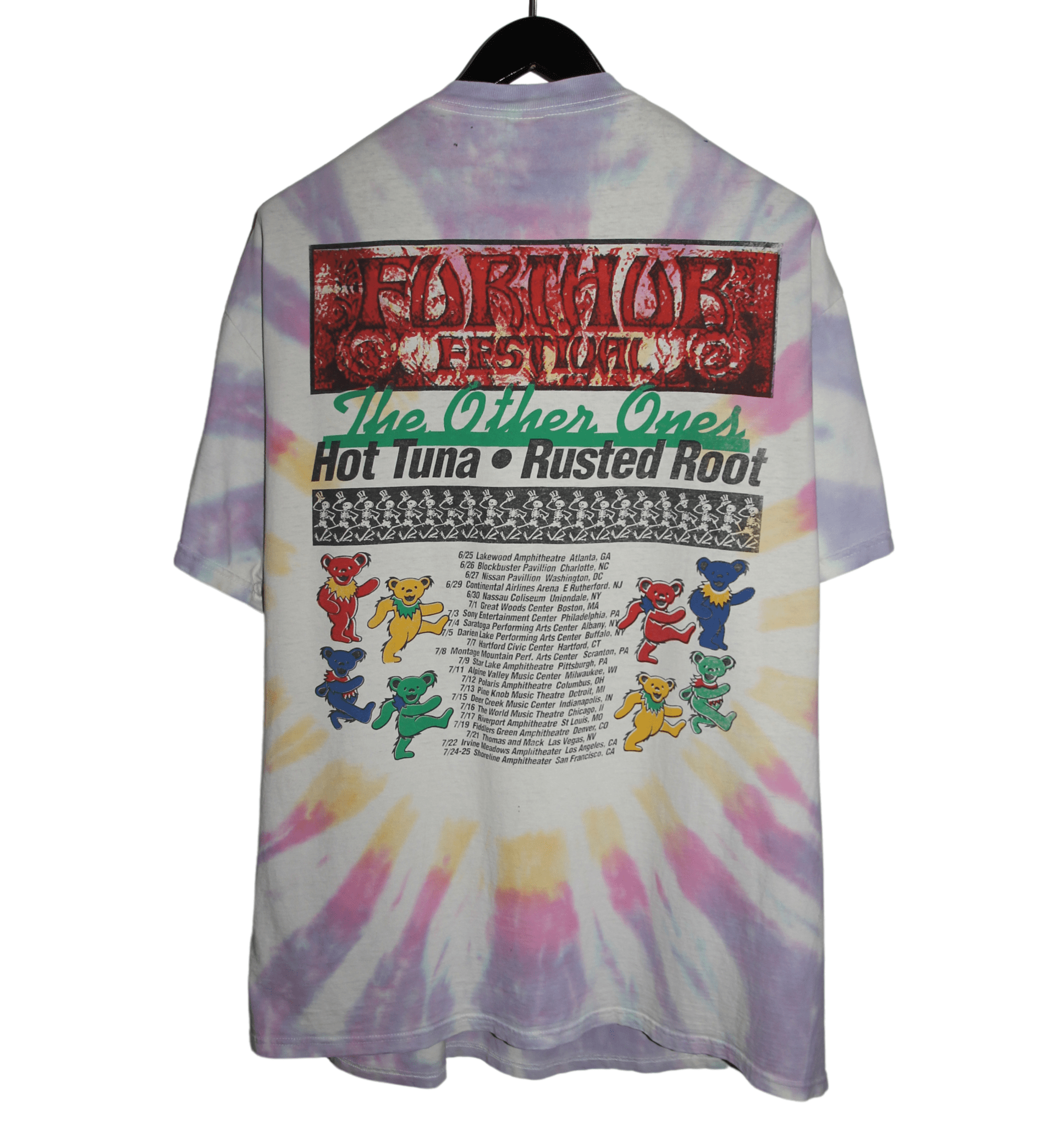 Further Festival 1998 Summer Tour Tie Dye Shirt - Faded AU