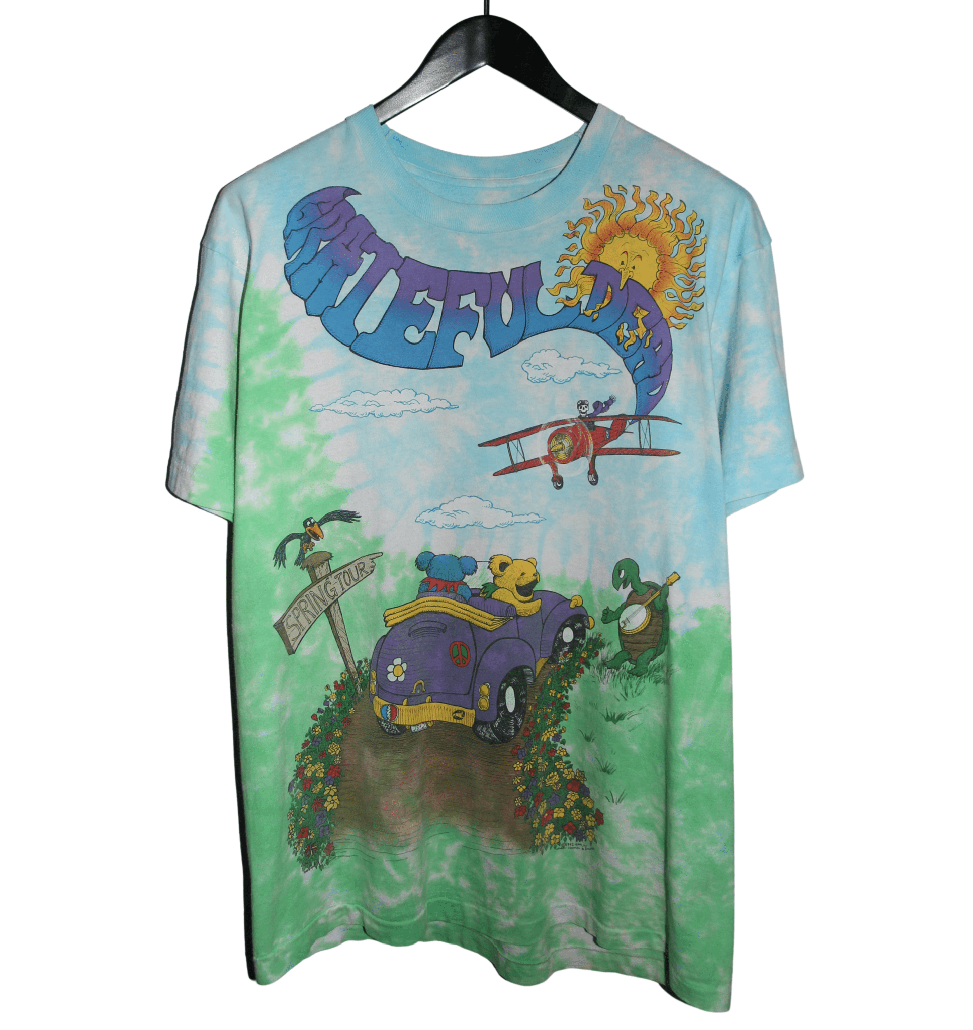 Grateful Dead 1992 Spring Tour Tie Dye Shirt - Faded AU