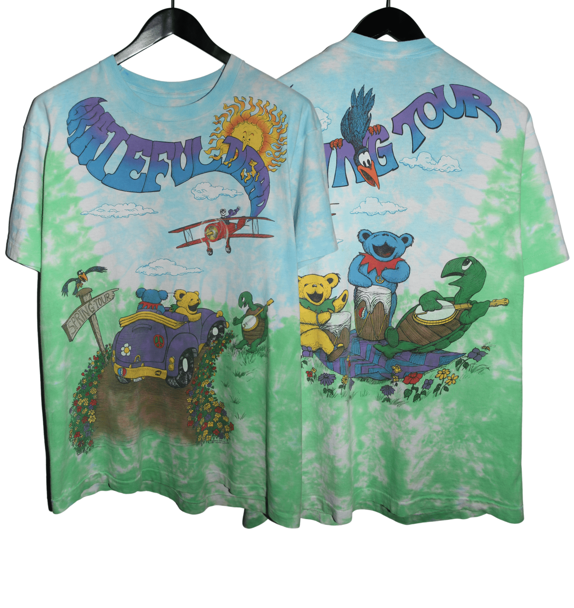 Grateful Dead 1992 Spring Tour Tie Dye Shirt - Faded AU
