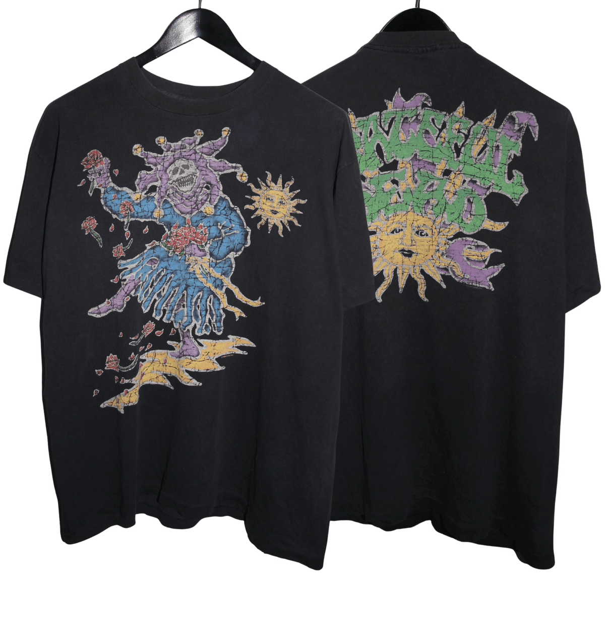 Grateful Dead 1994 Skeleton Jester Shirt - Faded AU