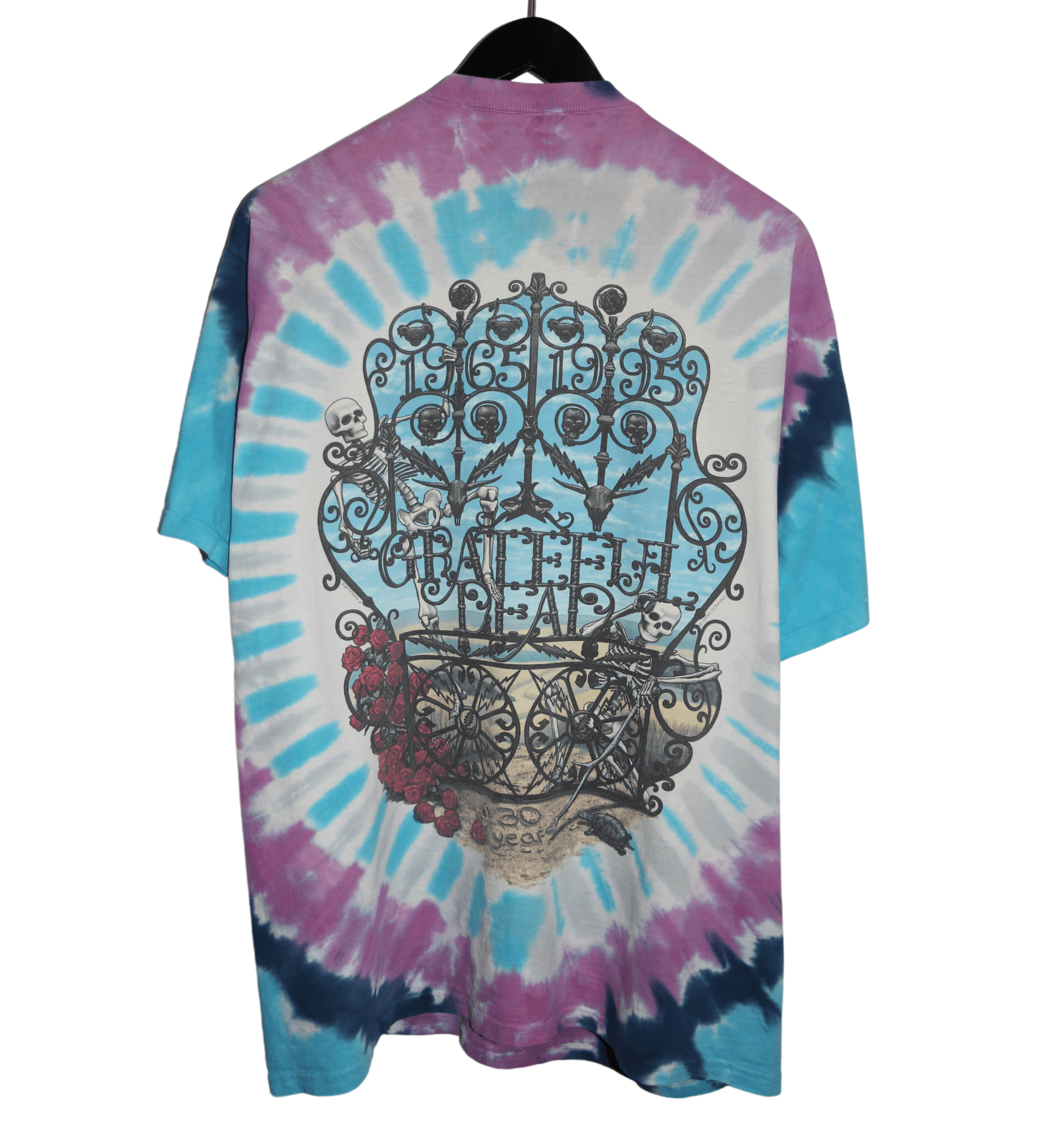 Grateful Dead 1995 30 Years Anniversary Tie Dye Shirt - Faded AU